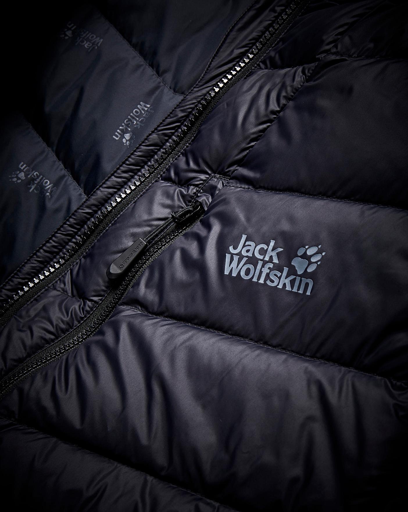 jack wolfskin neon down jacket