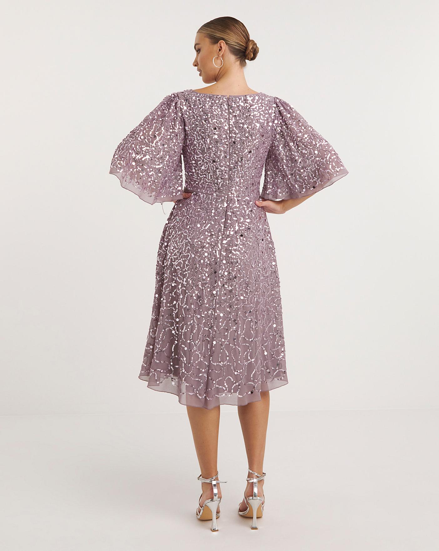 Maya bell sleeve midi 2024 dress