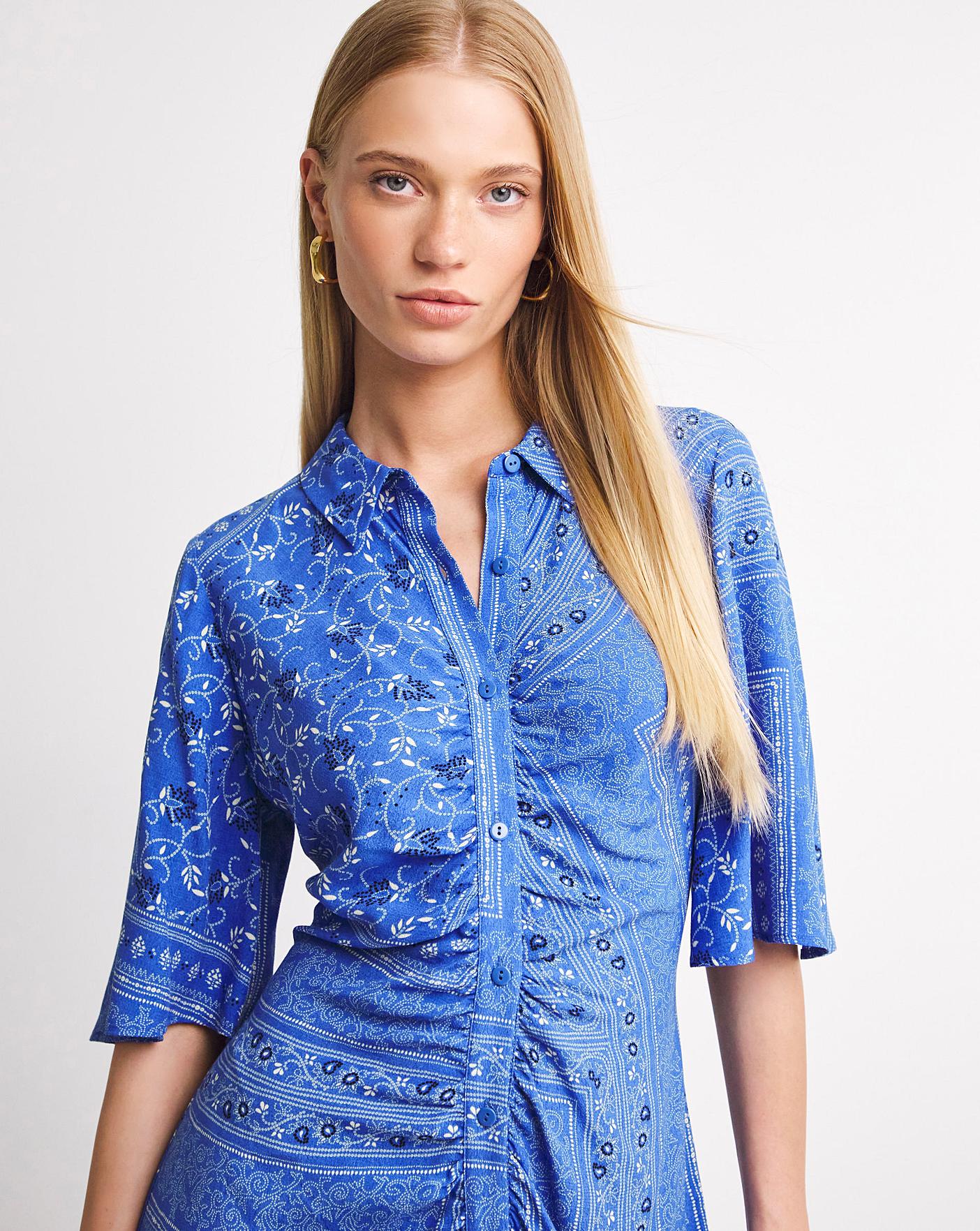 Whistles Bandana Spot Print Shirt Dress Oxendales