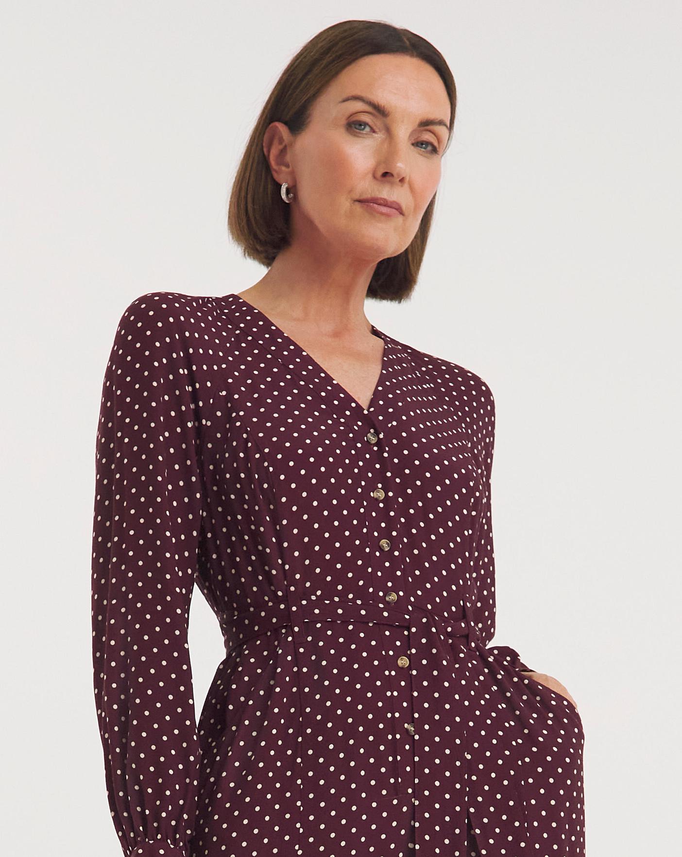 Whistles Lottie Spot Print Jumpsuit J D Williams