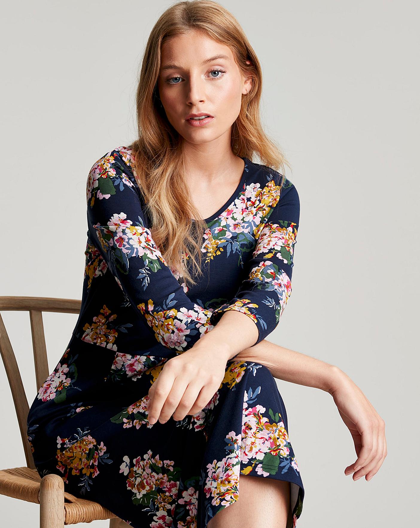 Joules navy clearance floral dress