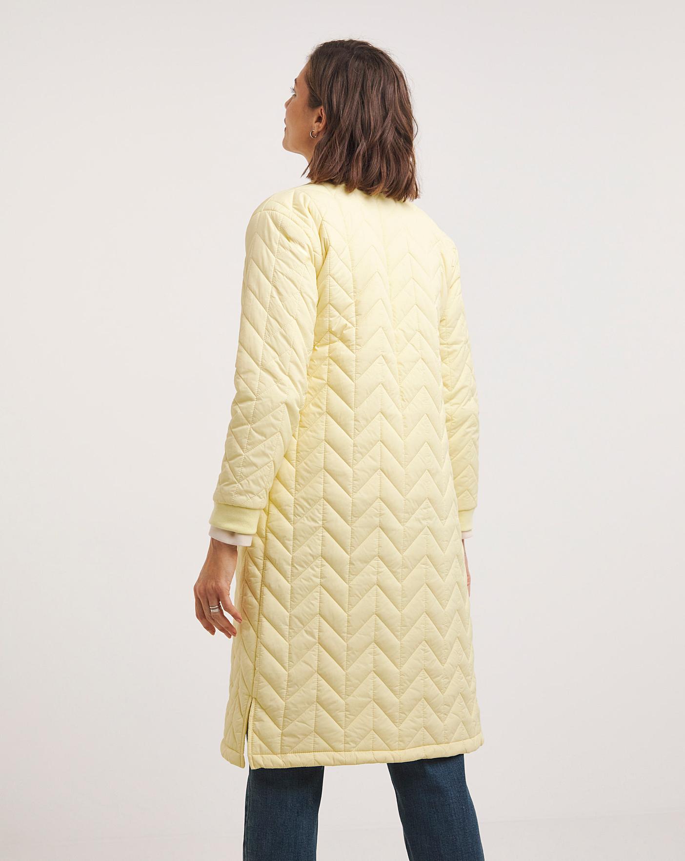Buttermilk Longline Maxi Quilt Coat Ambrose Wilson