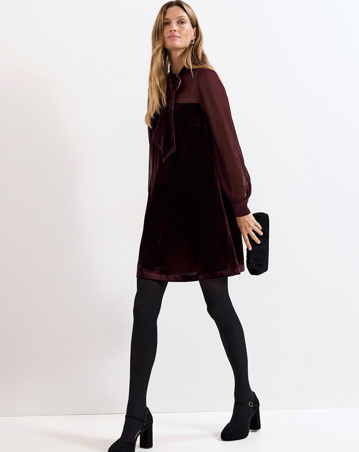 Phase Eight Vinnie Velvet Bow Dress | Oxendales