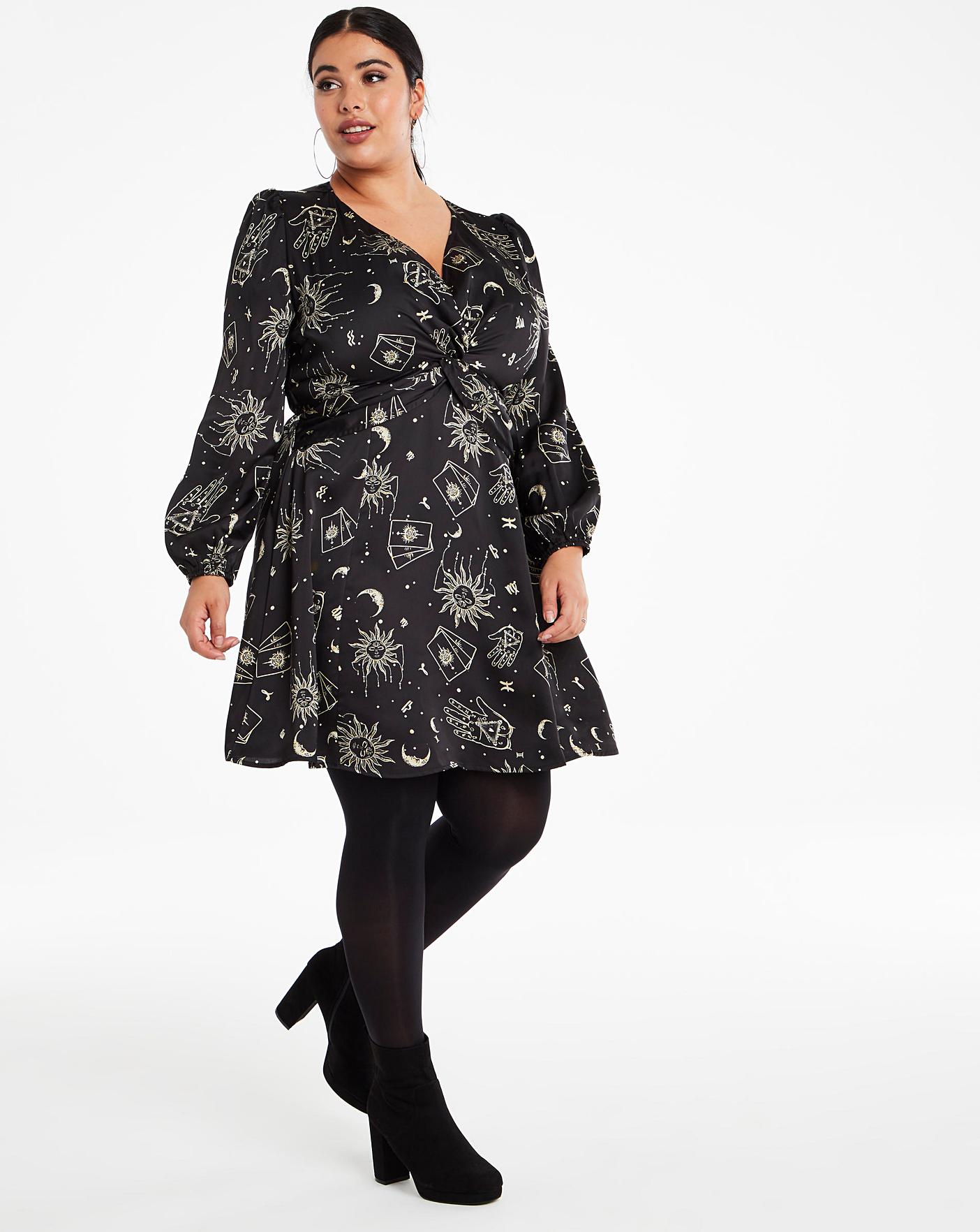 celestial print dress