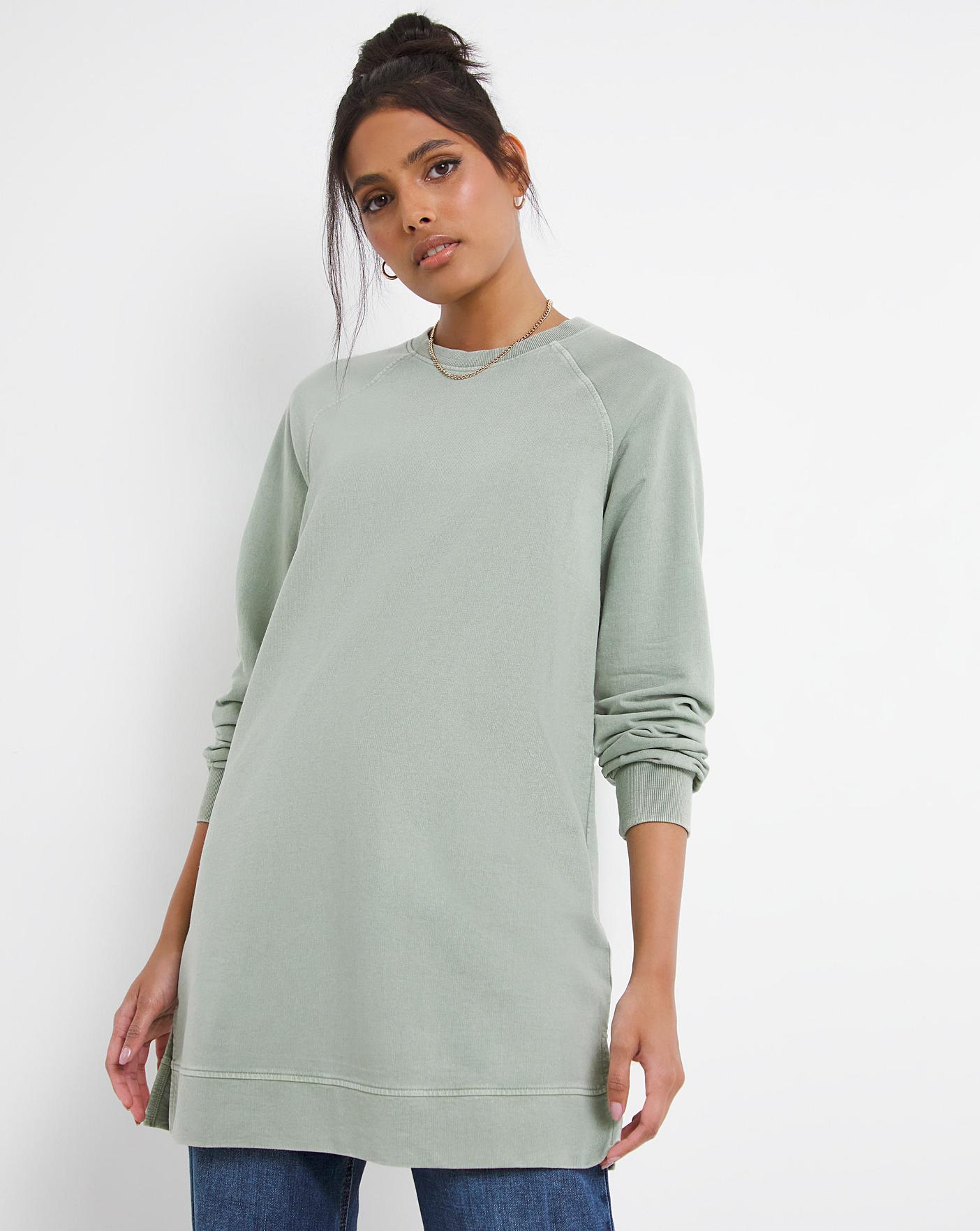 Sage Washed Split Side Tunic | Ambrose Wilson