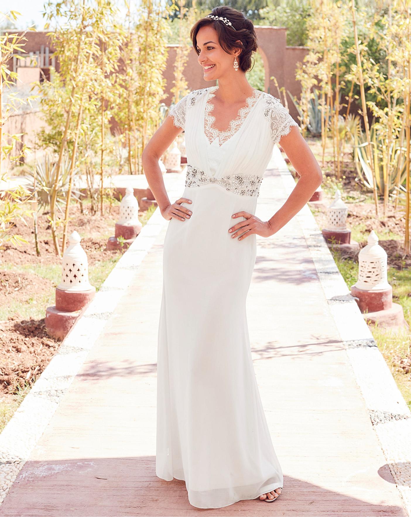 Joanna Hope Jewel Trim Bridal Dress 