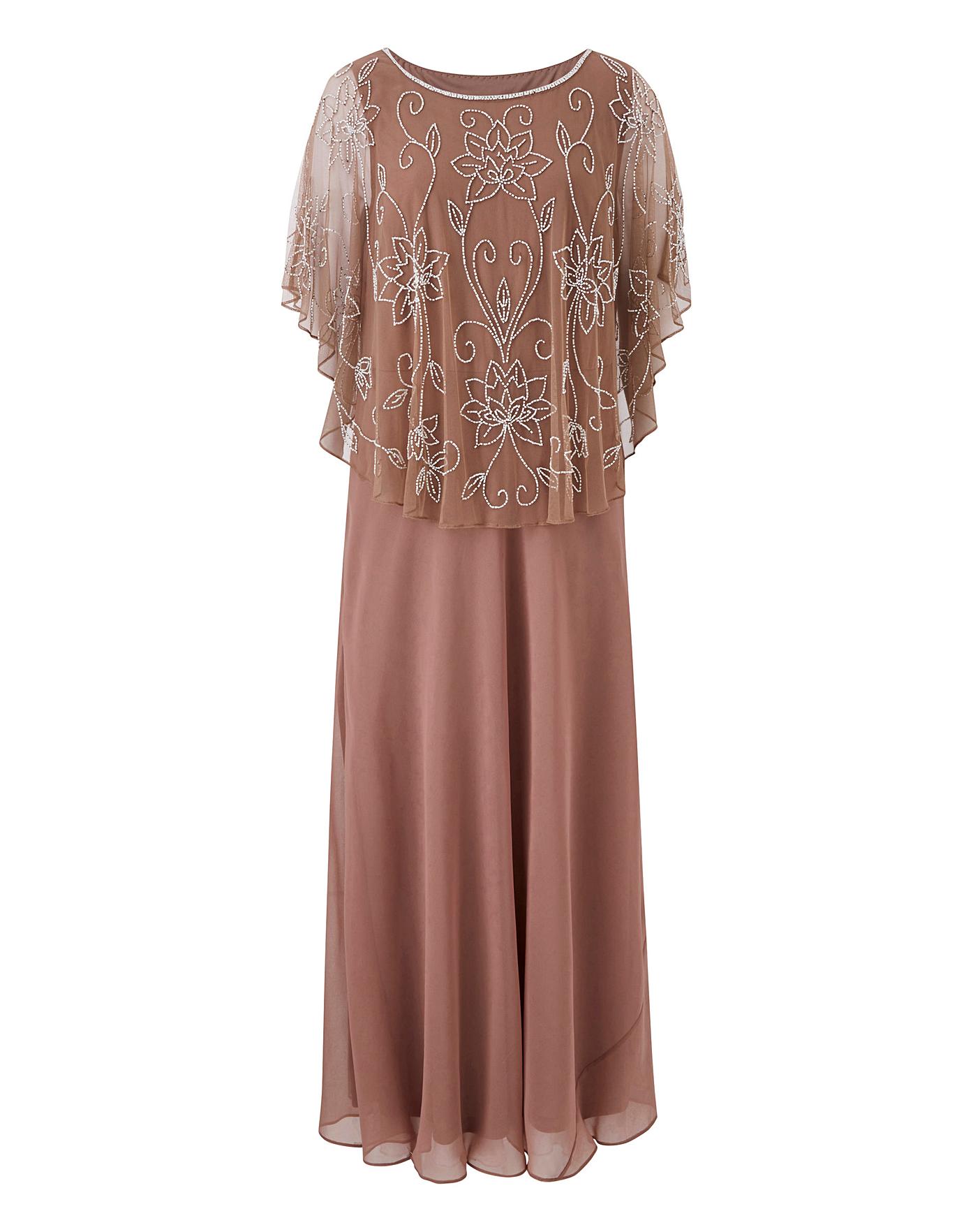 nightingales beaded maxi dress