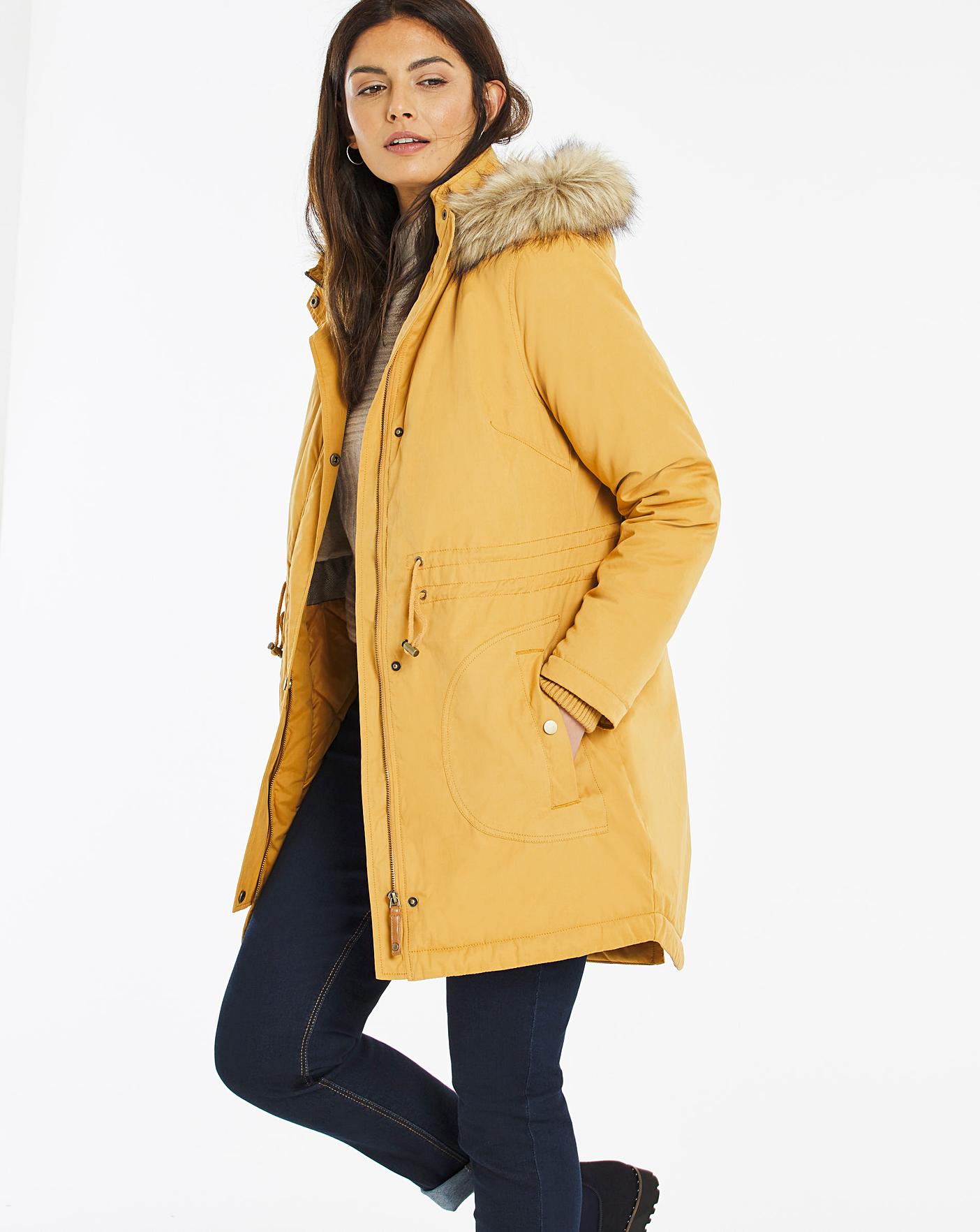 parka coat with fur