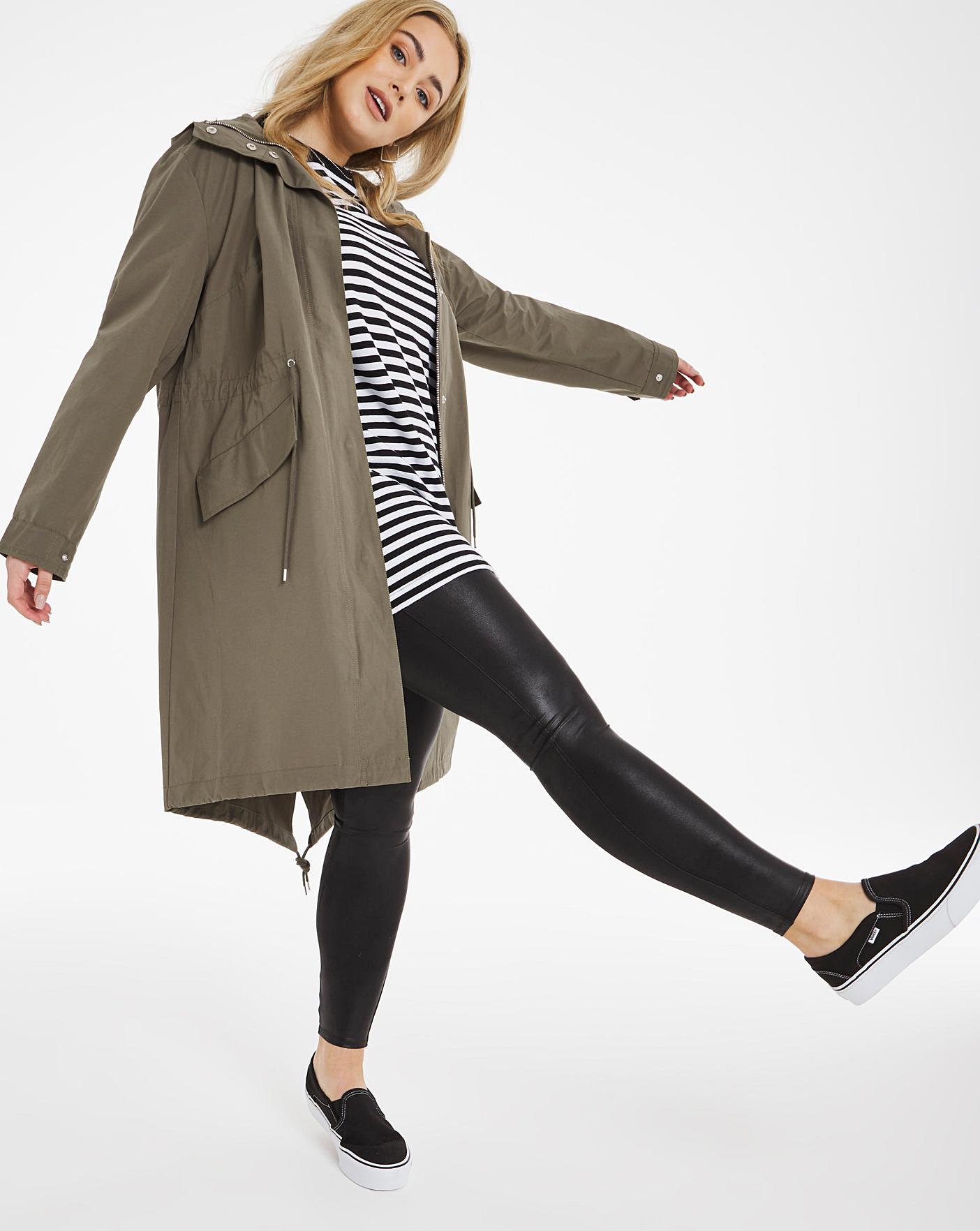 lightweight khaki parka