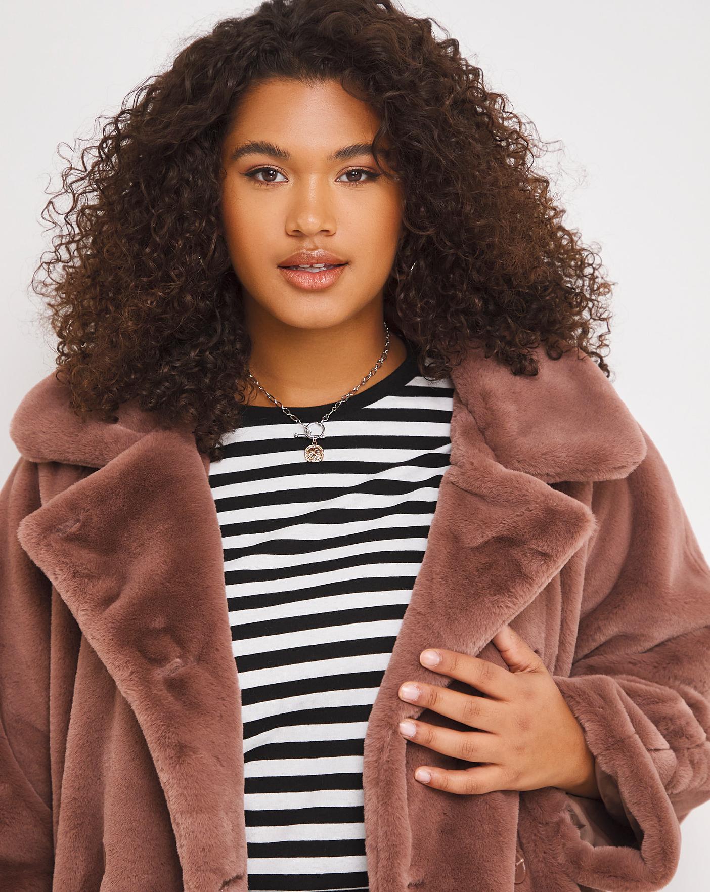 Faux shearling clearance coat monki