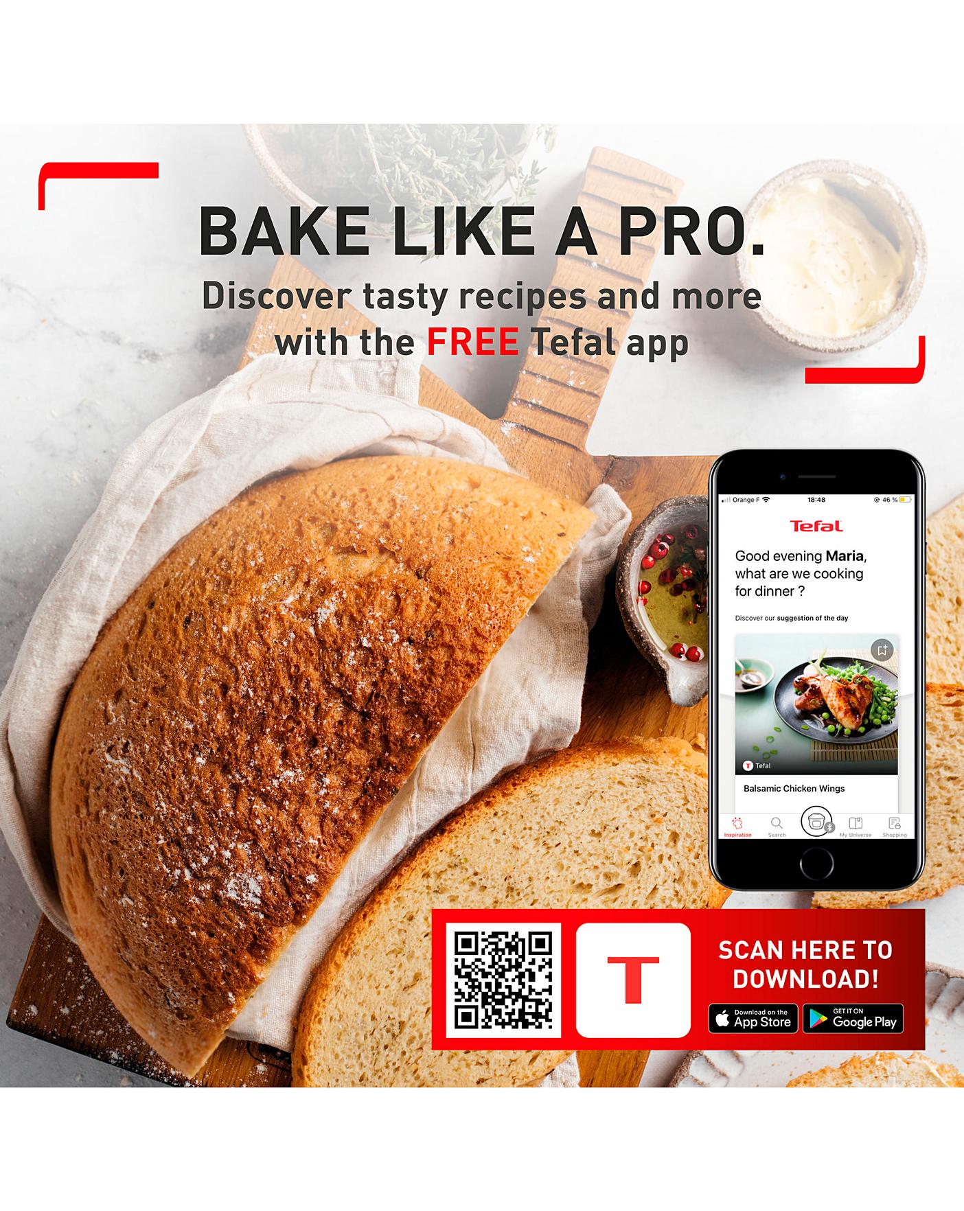 Tefal Lakura Cooker Plus Compact Electric Pressure Cooker Bread