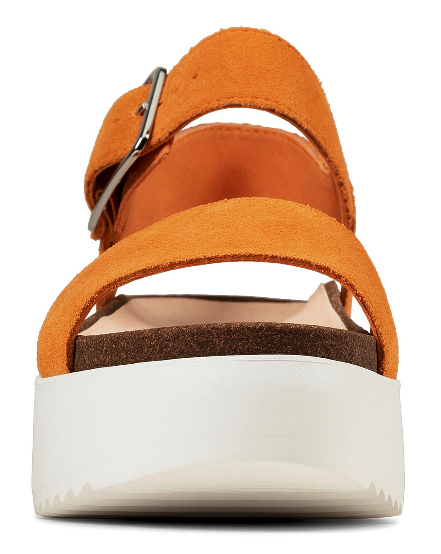 clarks flatform sandals