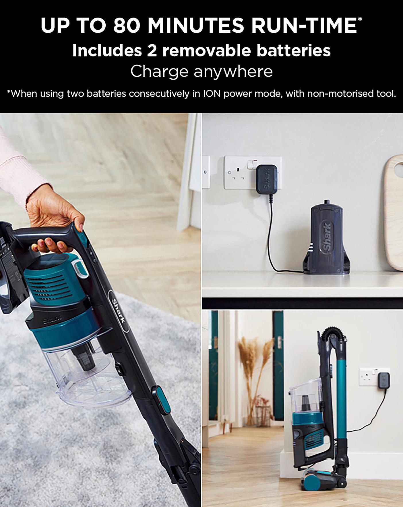 Shark Cordless Vacuum Pet Double Battery J D Williams