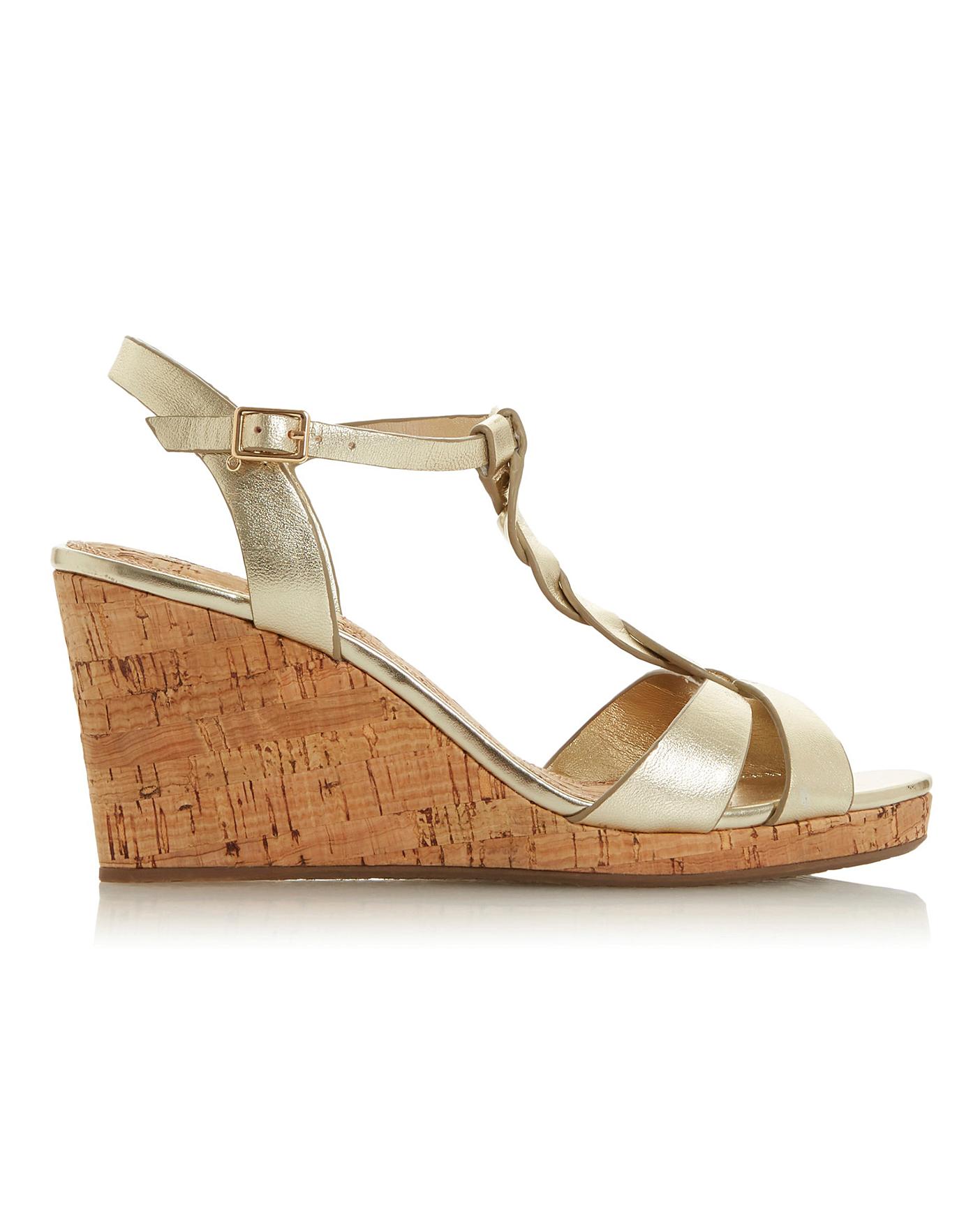 Dune Koala Wedge Sandals E Fit | Oxendales