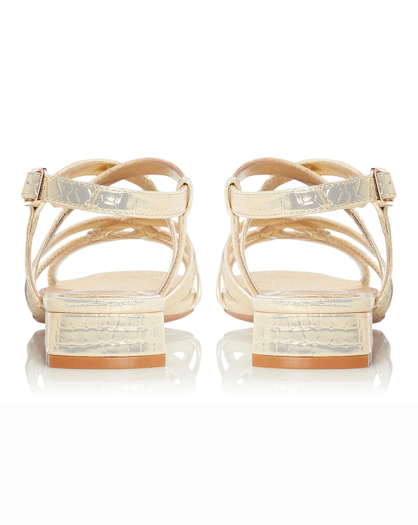 jd williams rose gold sandals