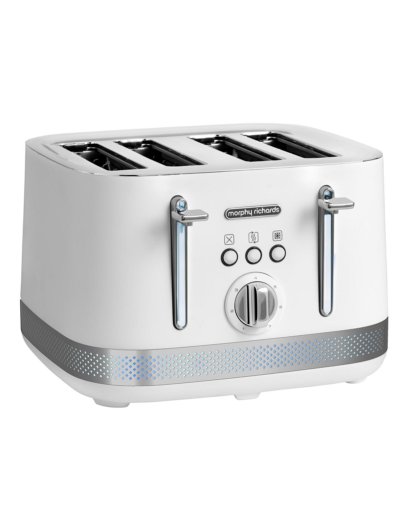 Breville VTT687 High Gloss 4-Slice Toaster, White