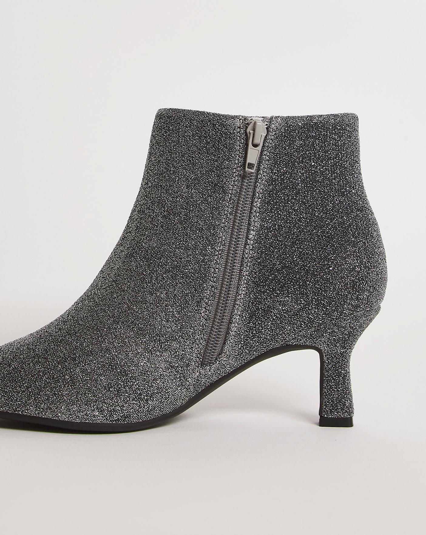Kitten Heel Ankle Boot E Fit J D Williams
