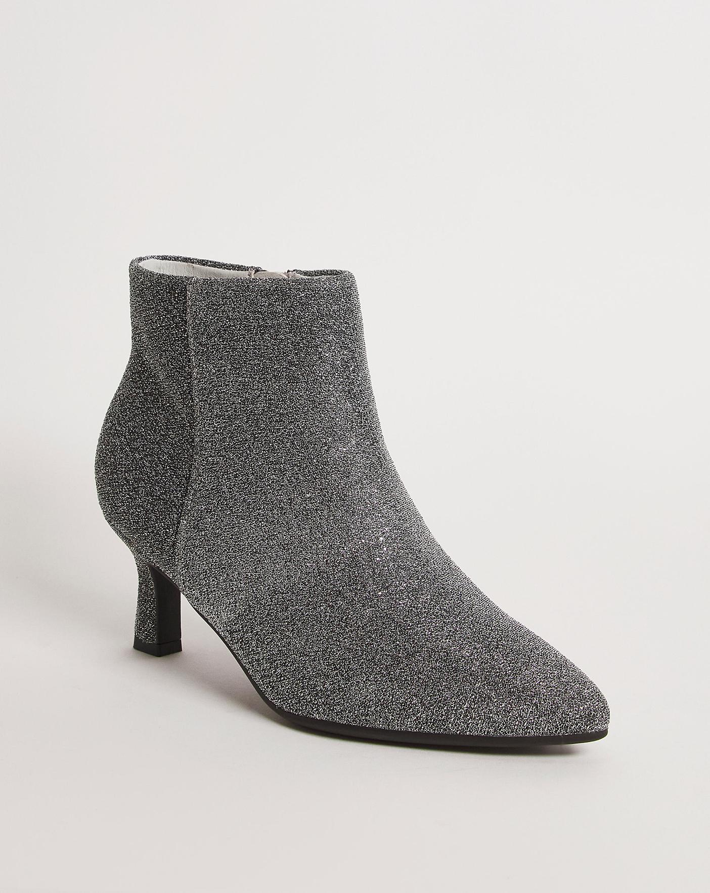 Kitten Heel Ankle Boot E Fit | J D Williams