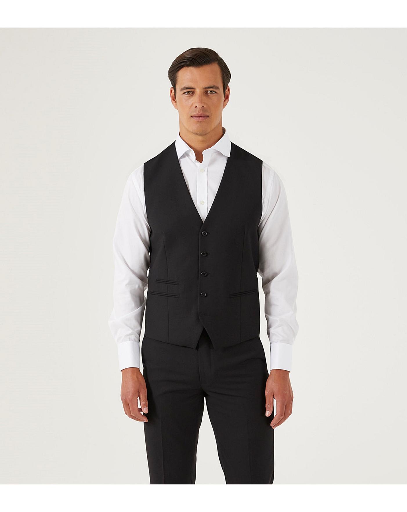 Skopes Madrid Suit Waistcoat Black Oxendales