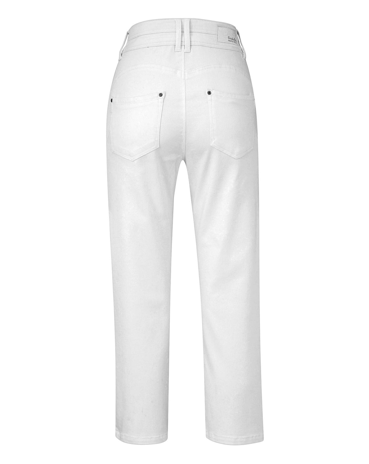 White Shape & Sculpt Crop Jeans | J D Williams