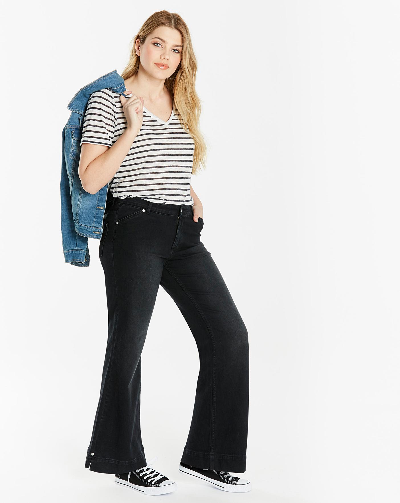 simply be pixie wide leg jeans