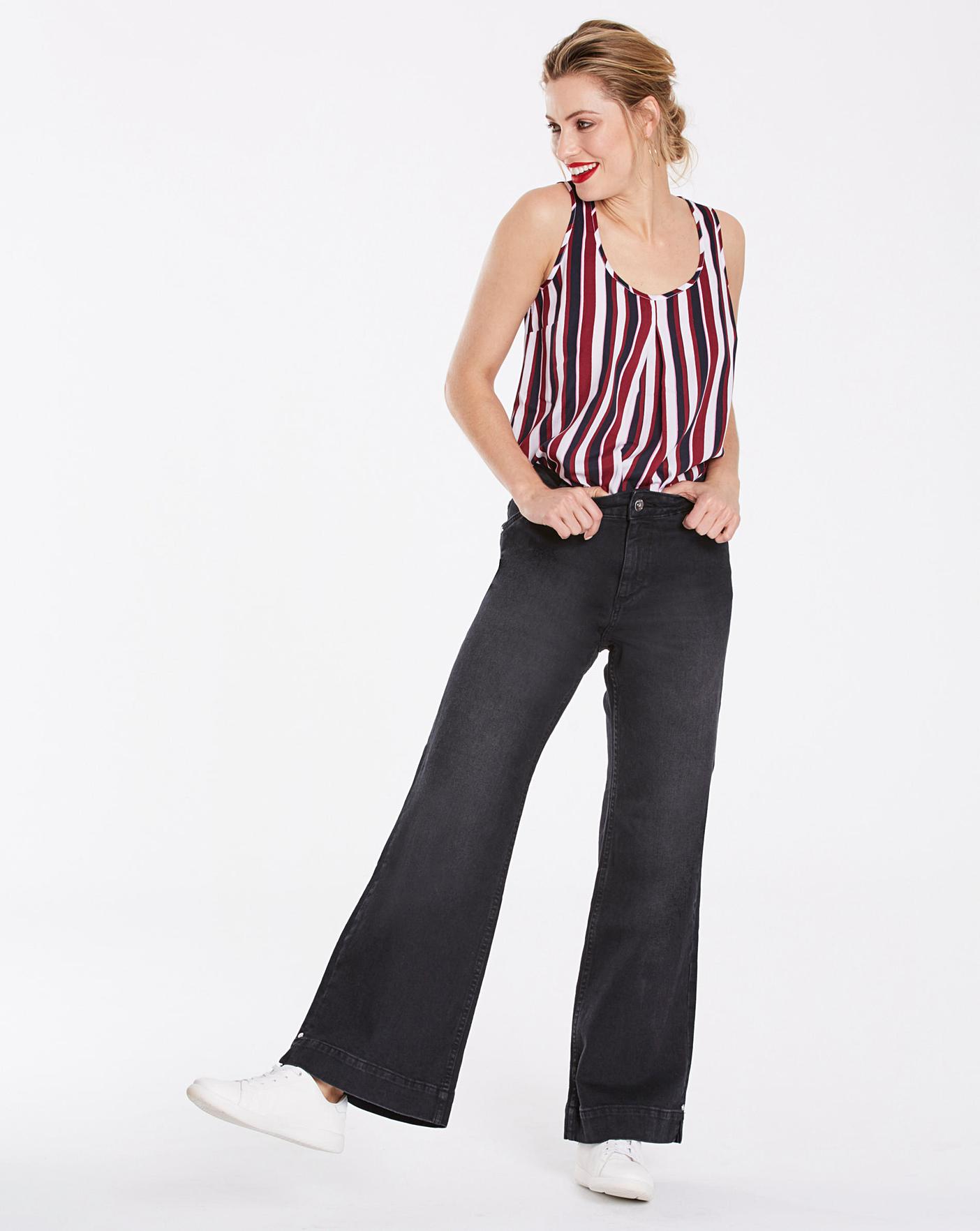 simply be pixie wide leg jeans