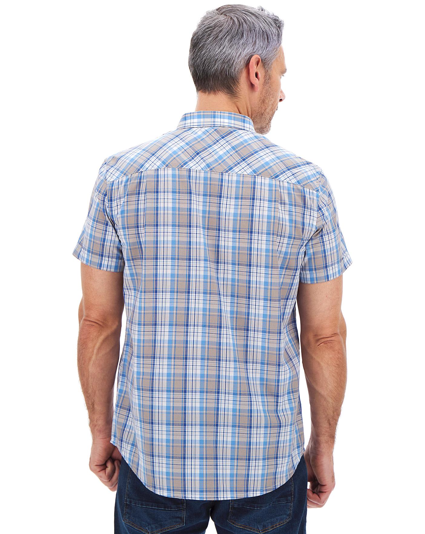 Short Sleeve Checked Shirt Premier Man
