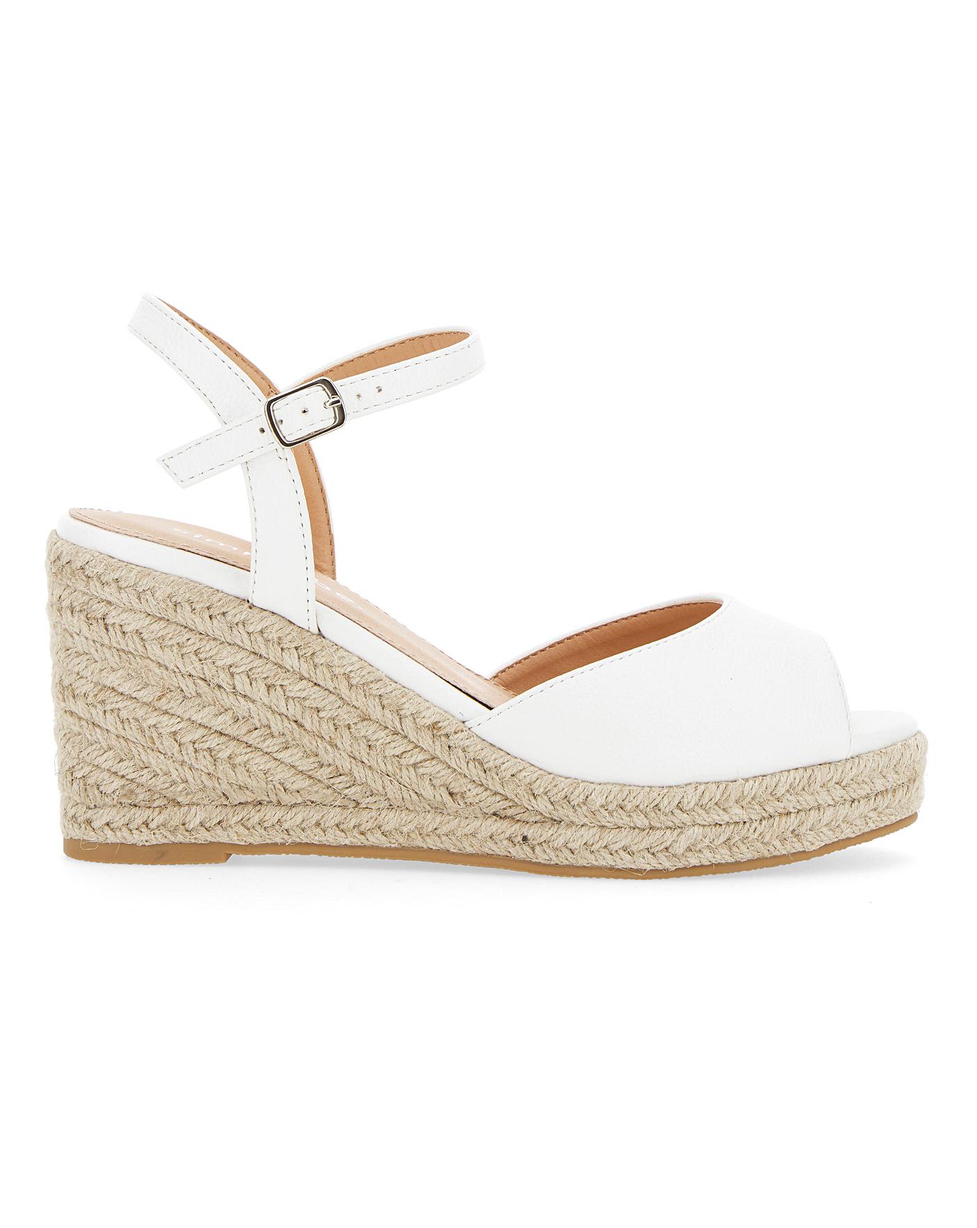 Dree Espadrille Wedge Extra Wide Fit | Oxendales