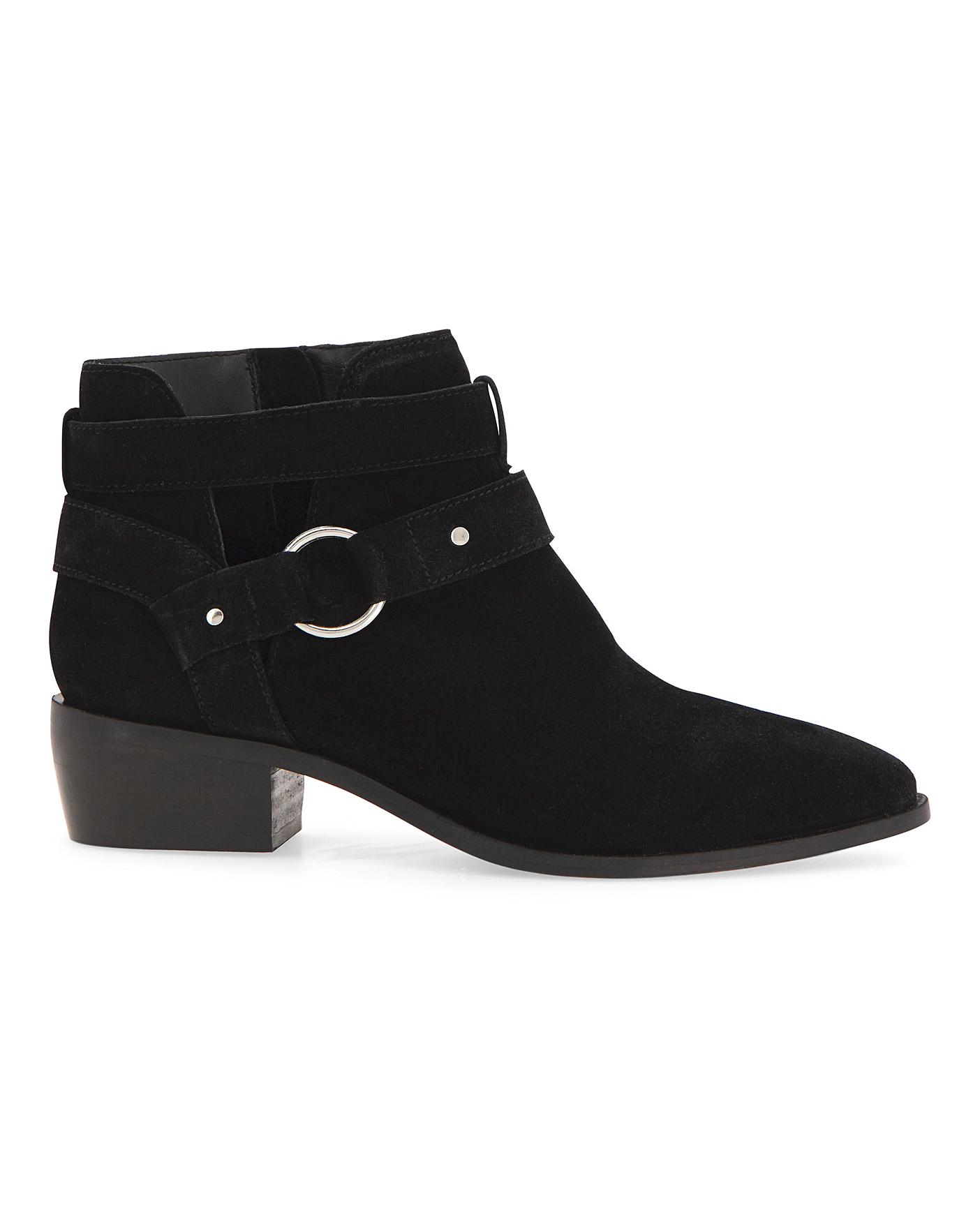 Aspen Suede Ankle Boots Extra Wide Fit 