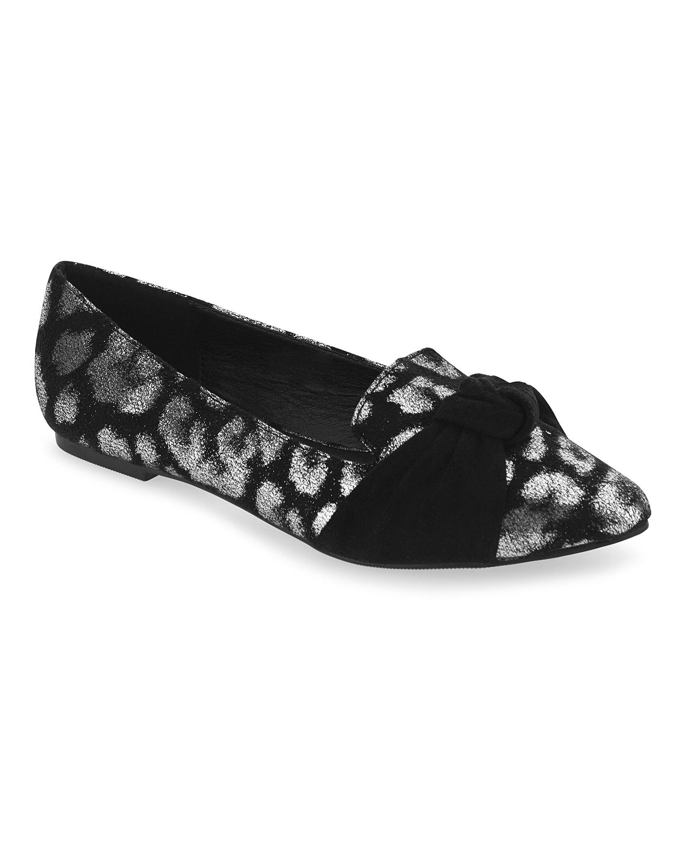 Bia Pointed Toe Ballerina Wide Fit | Crazy Clearance