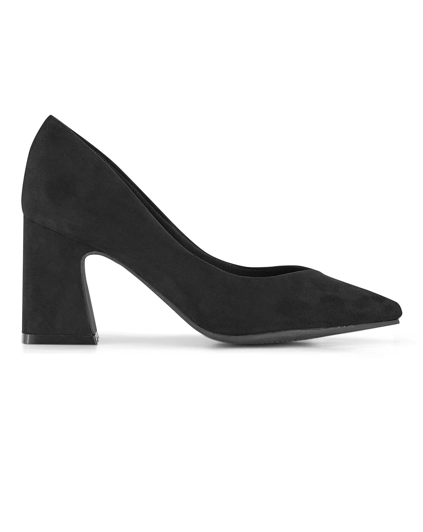 Isla Heeled Court Shoes Extra Wide Fit 