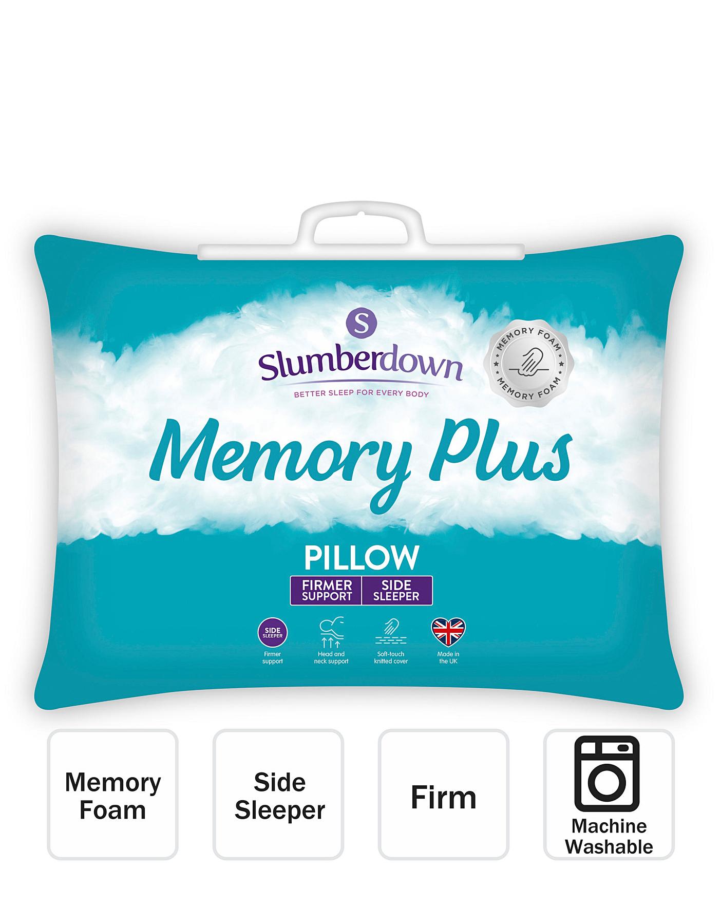 slumberdown memory comfort pillow