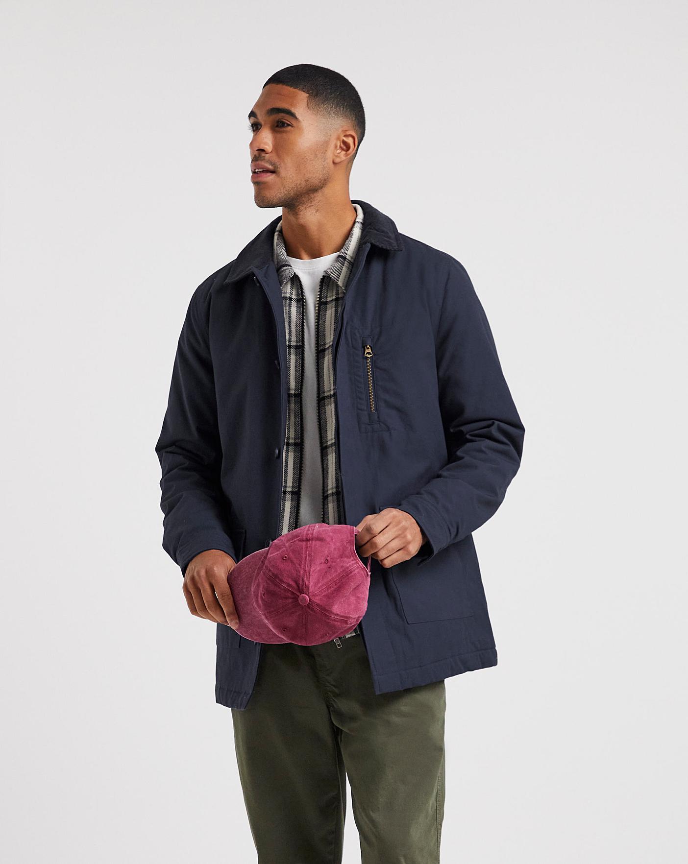 Navy Cotton Worker Jacket Oxendales