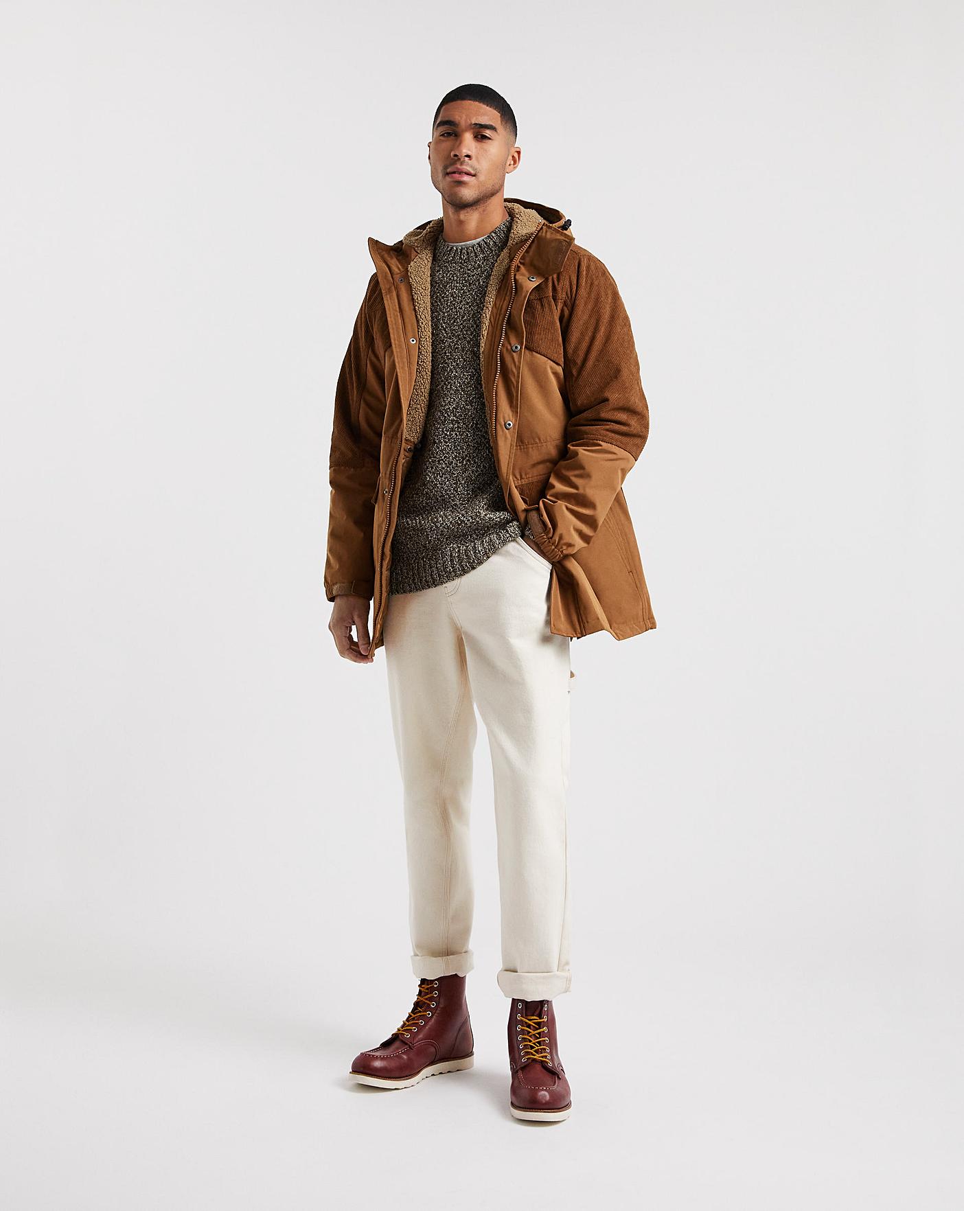 Tan hotsell parka coat