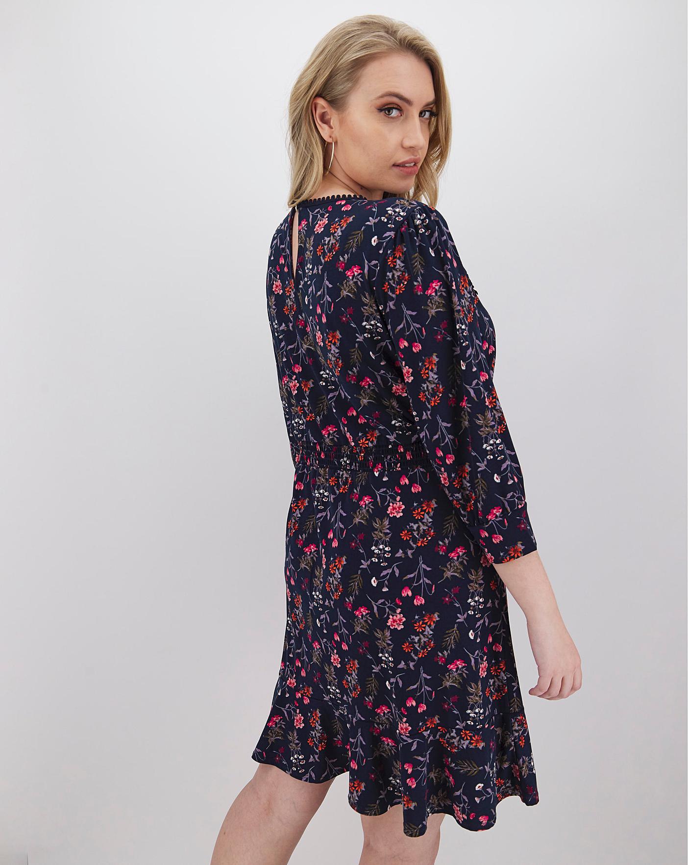 Oasis denim skater outlet dress