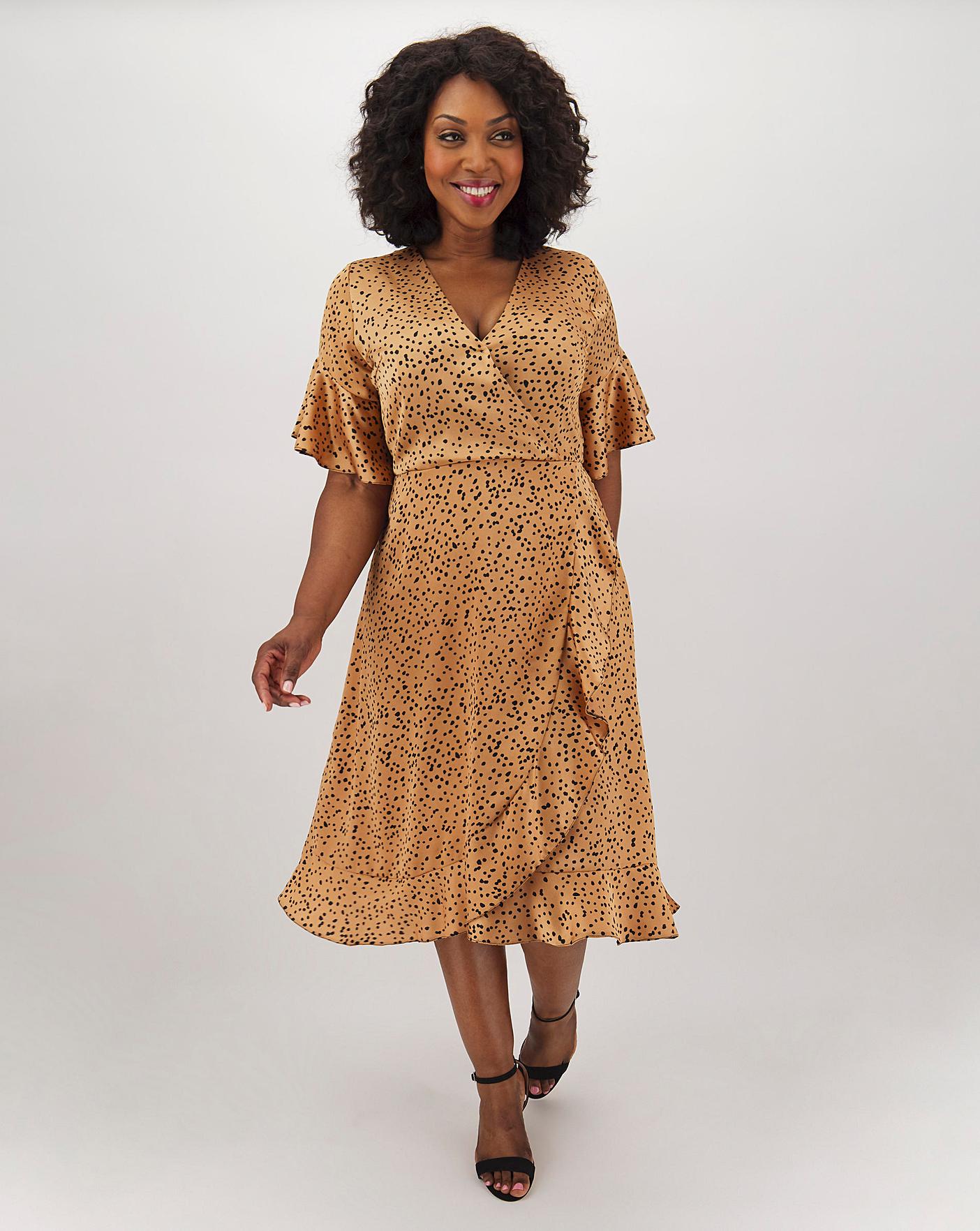 ax paris polka dot wrap dress