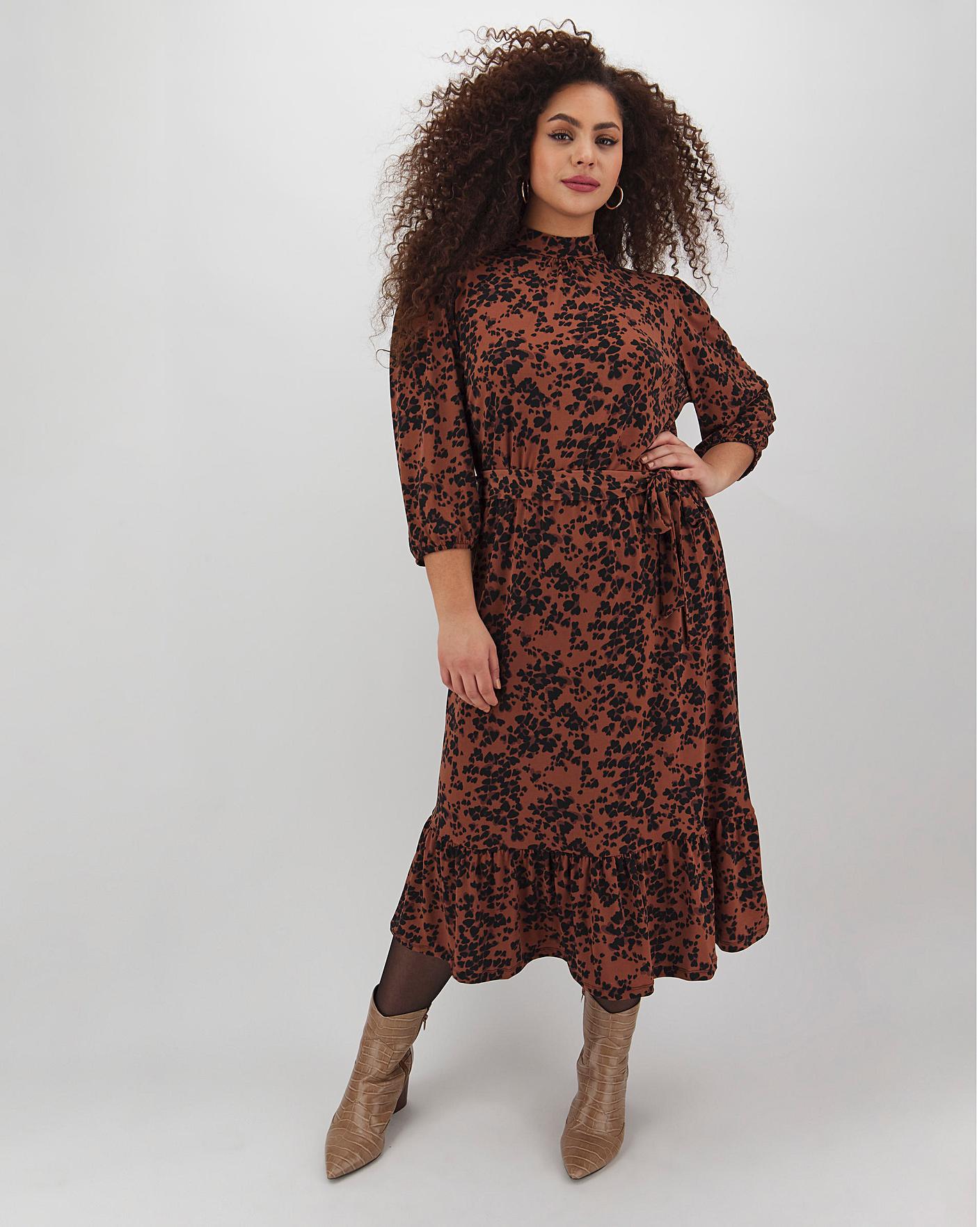 oasis animal print dress