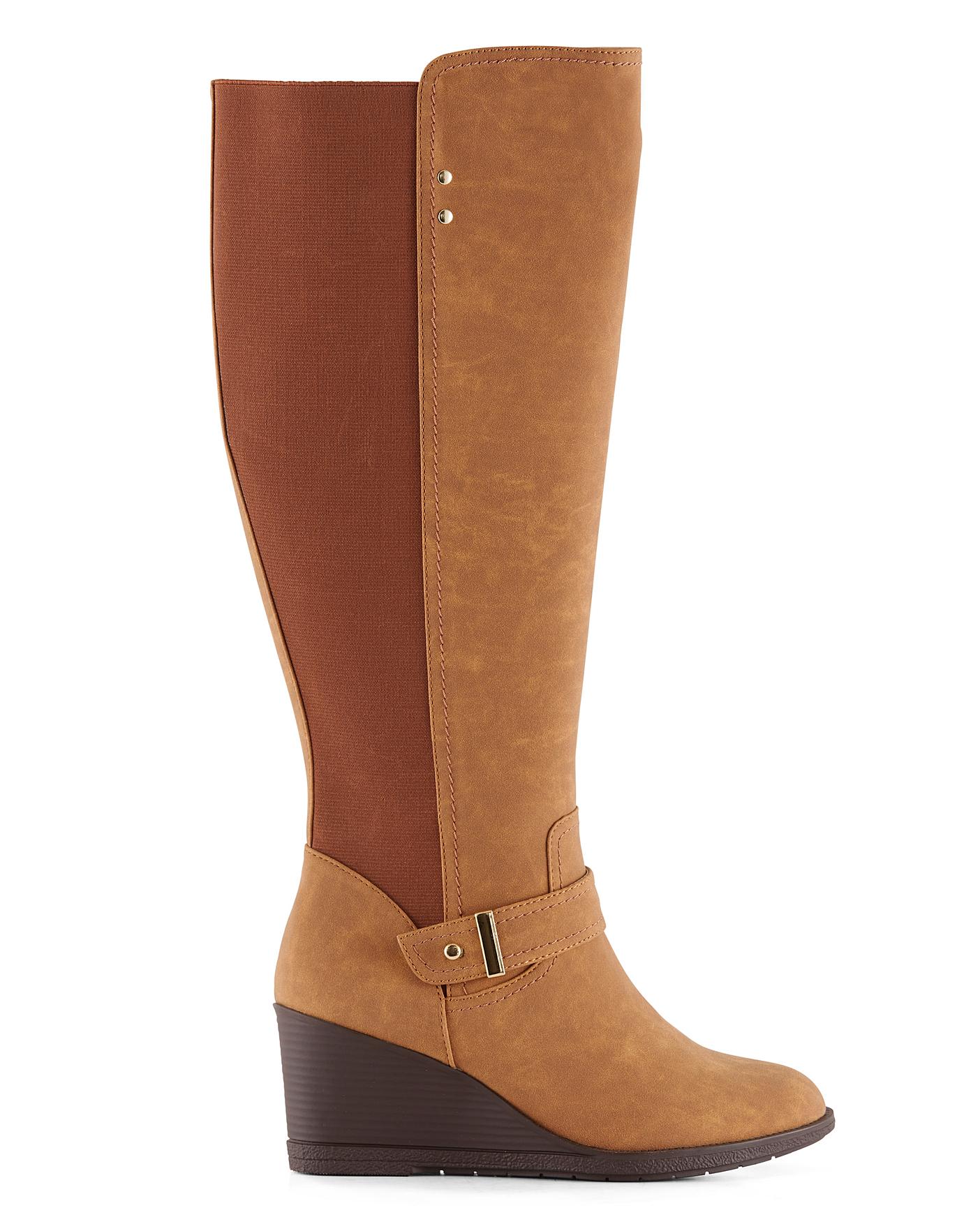 Cicely Boots Wide Fit Super Curvy Calf 