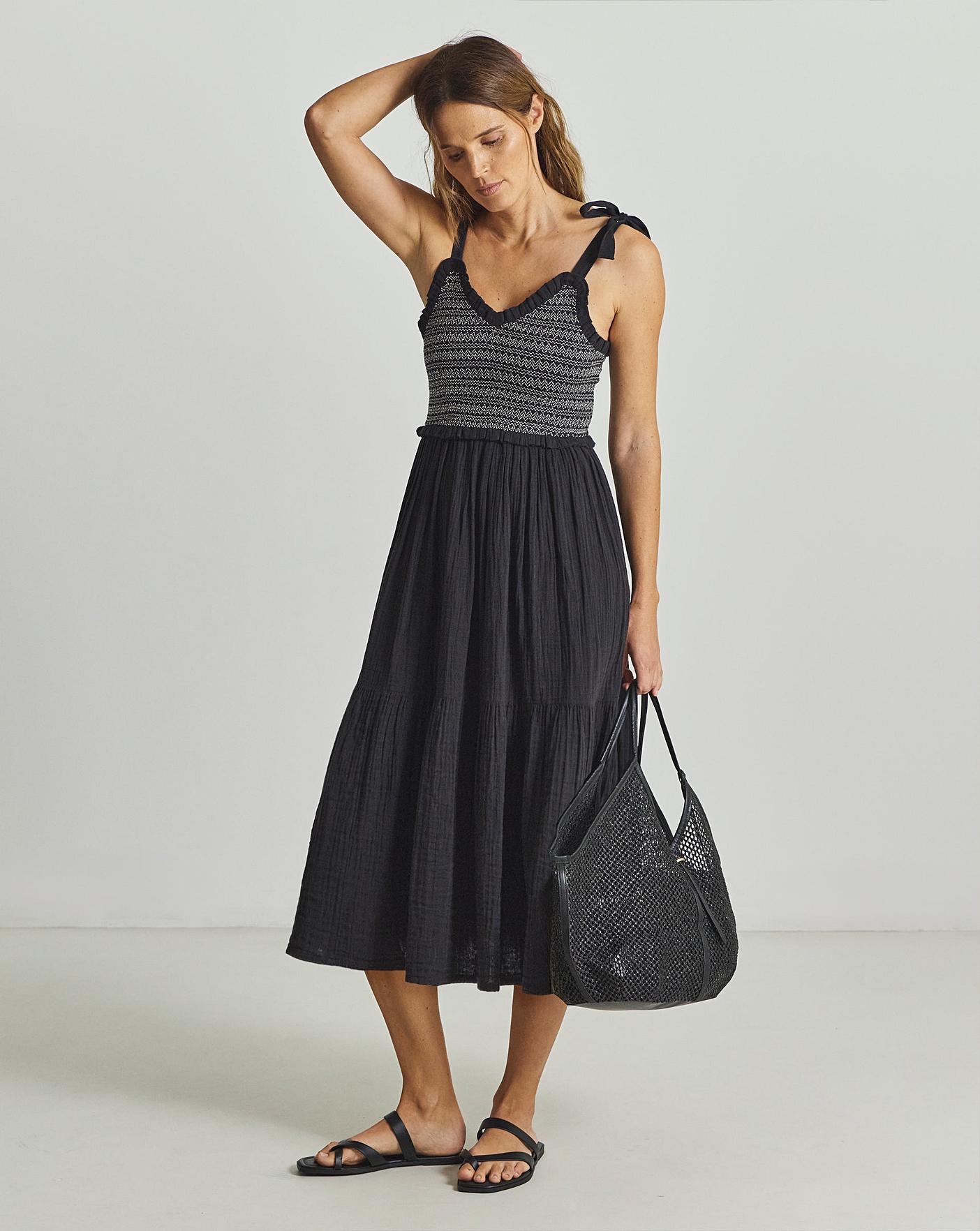 Shirred Beach Dress | Oxendales