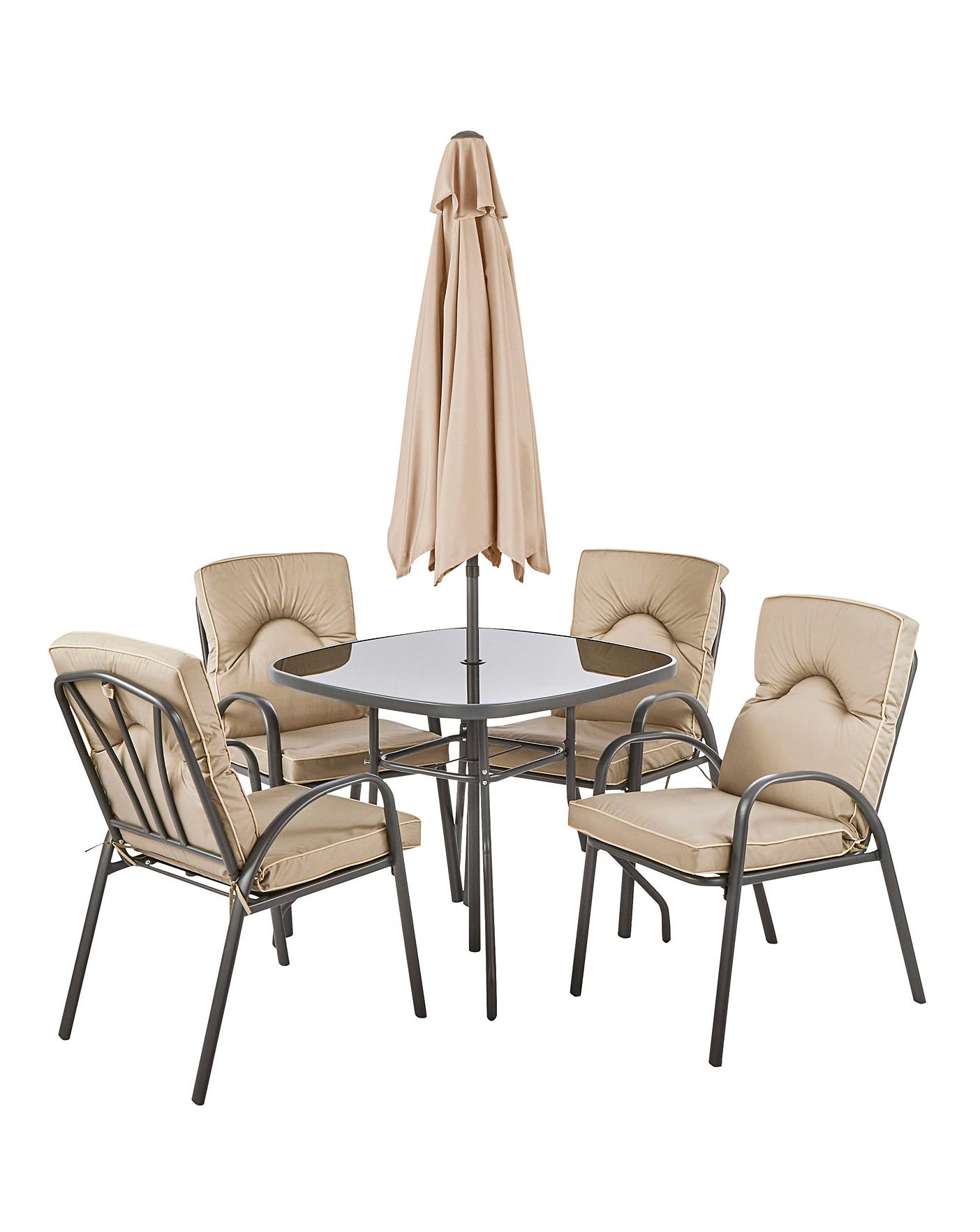Verona Cushioned 4 Seater Dining Set Ambrose Wilson