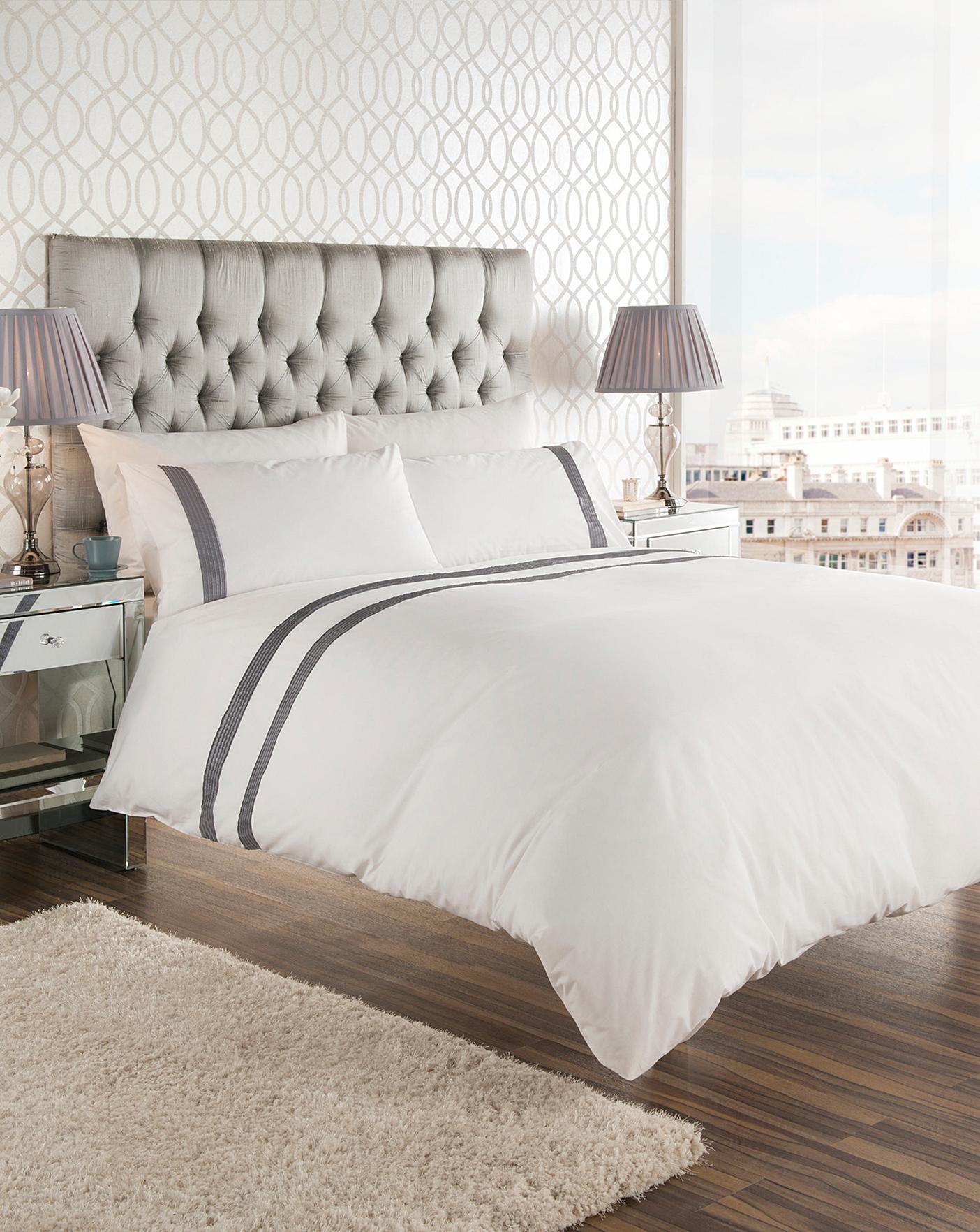 Harbour Stripe Percale Duvet Set Ambrose Wilson