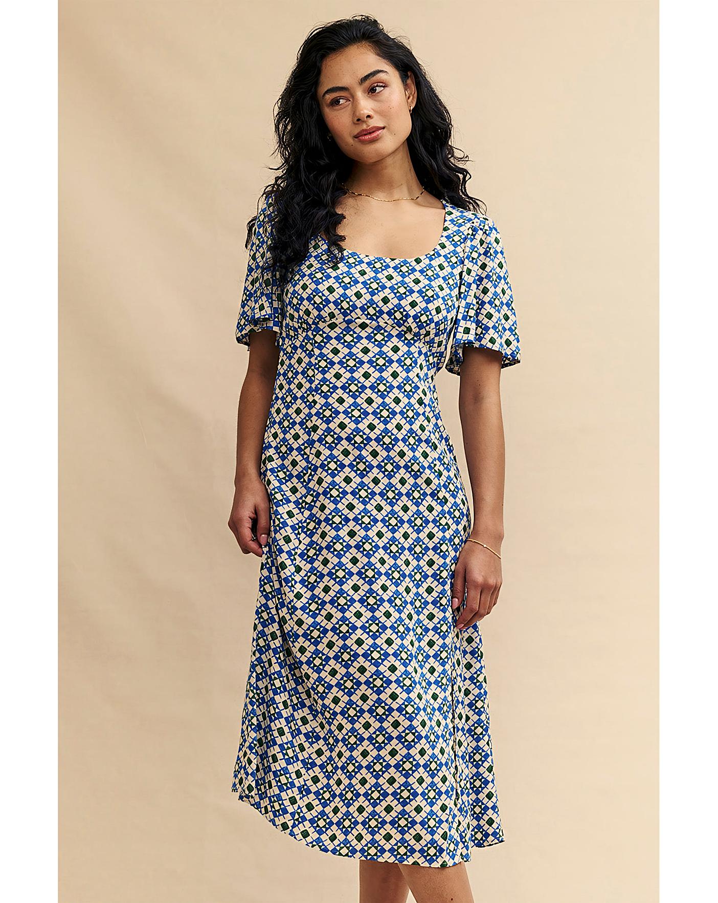 Nobody's Child Blue Dee Dee Midi Dress | Fashion World