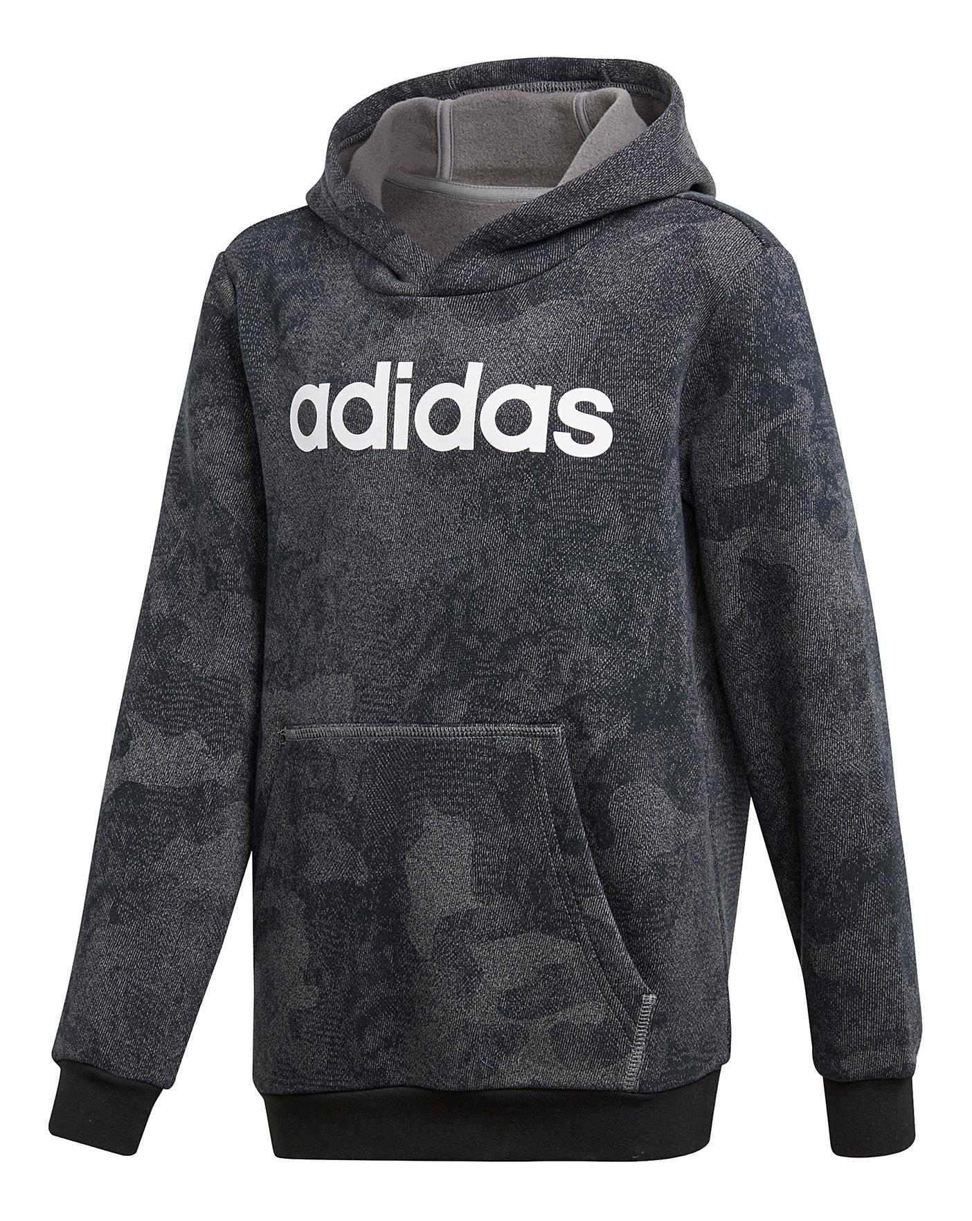 black adidas hoodie kids