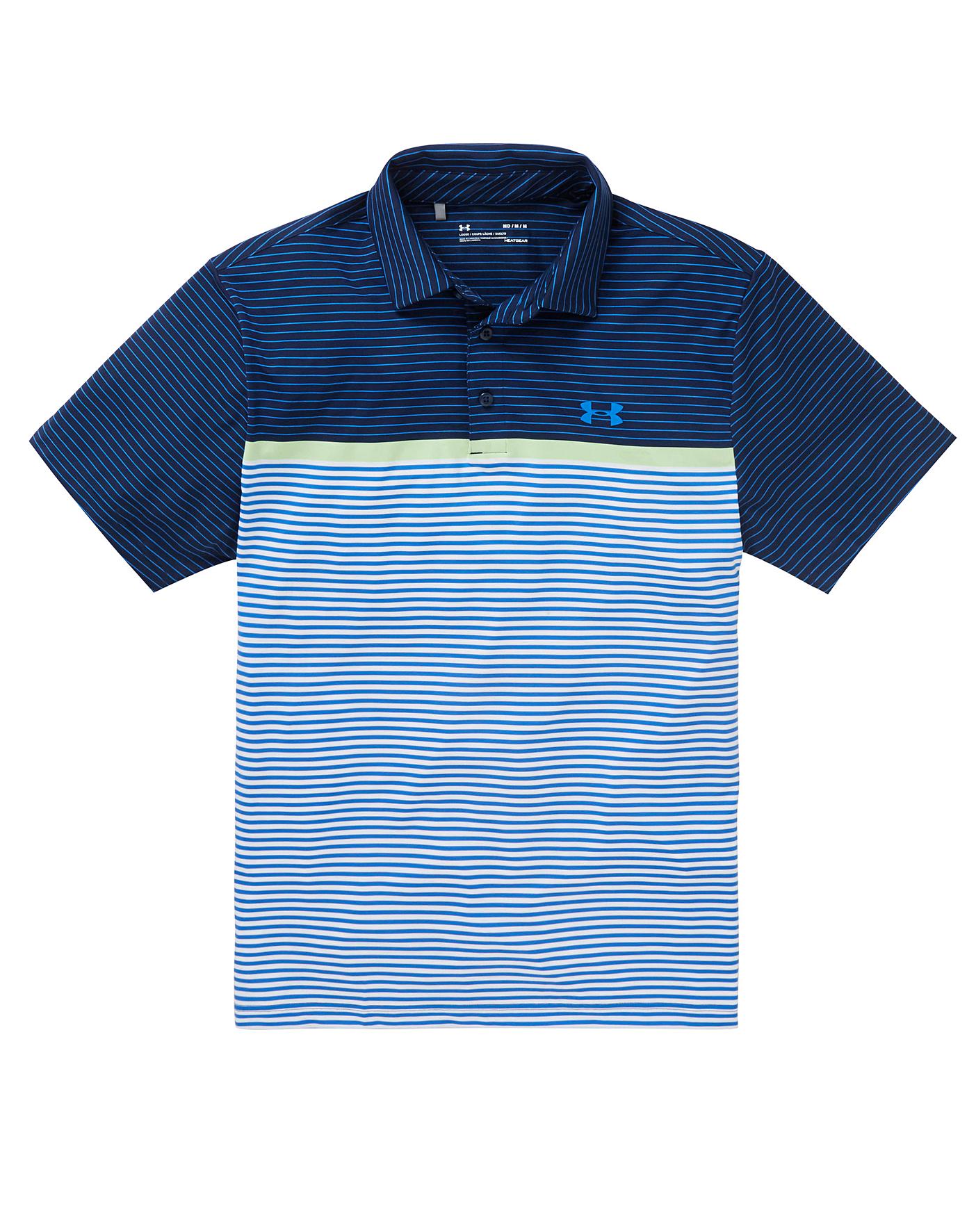 under armour playoff polo blue