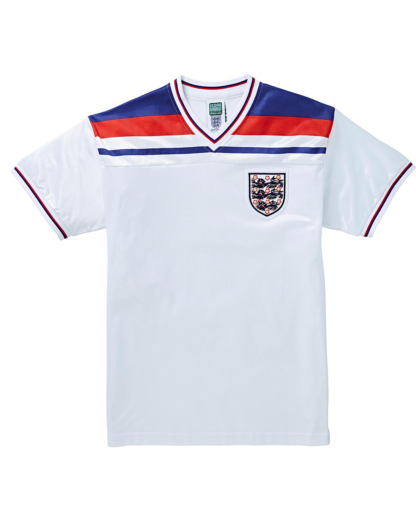 England 1982 Retro Football Shirt 