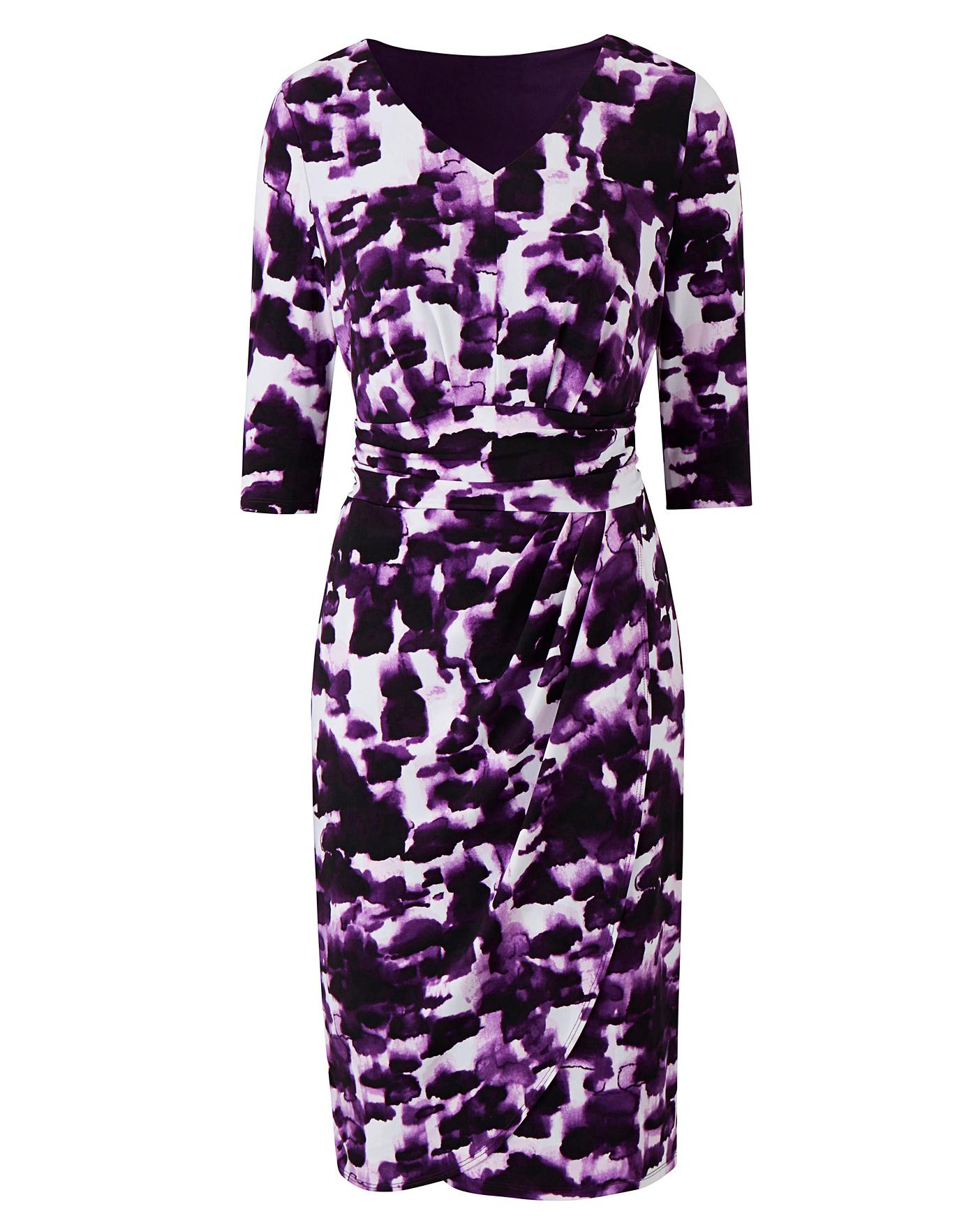 Together Print Dress J D Williams