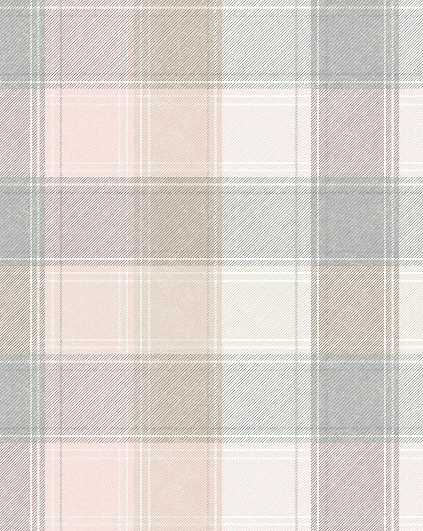 Country Checked Wallpaper Fashion World