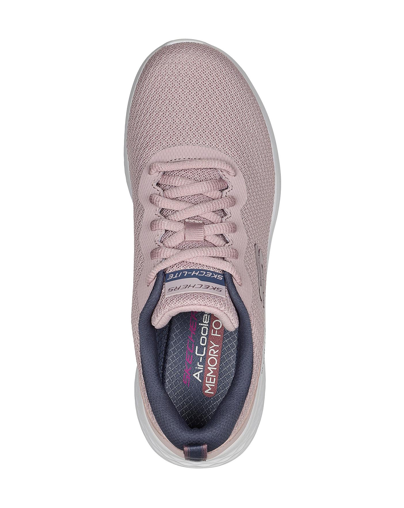 Skechers air cooled hot sale memory foam womens pink