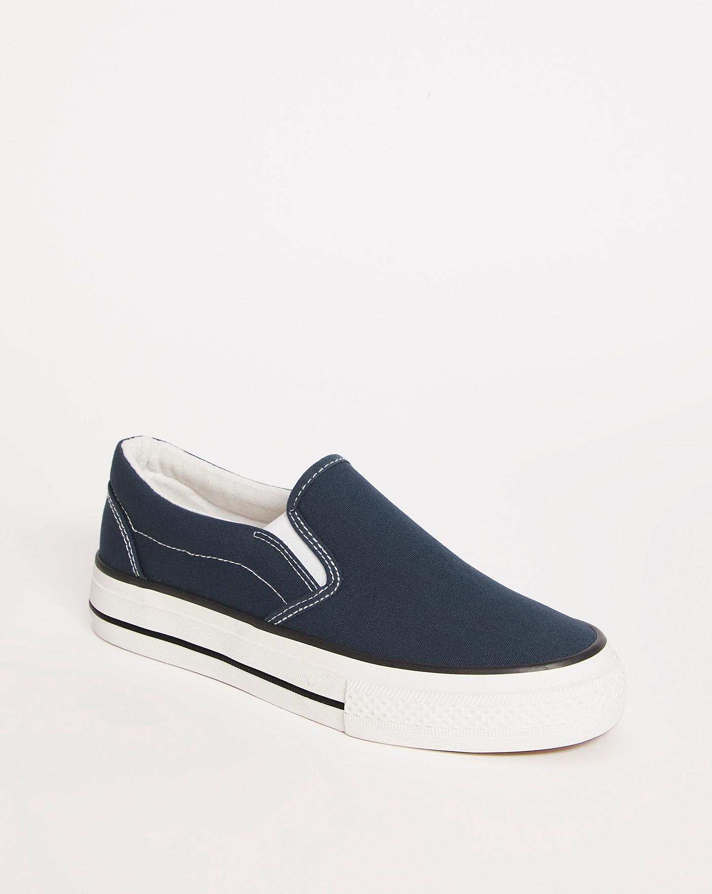 Slip On Chunky Sole Trainers ExWide Fit | J D Williams