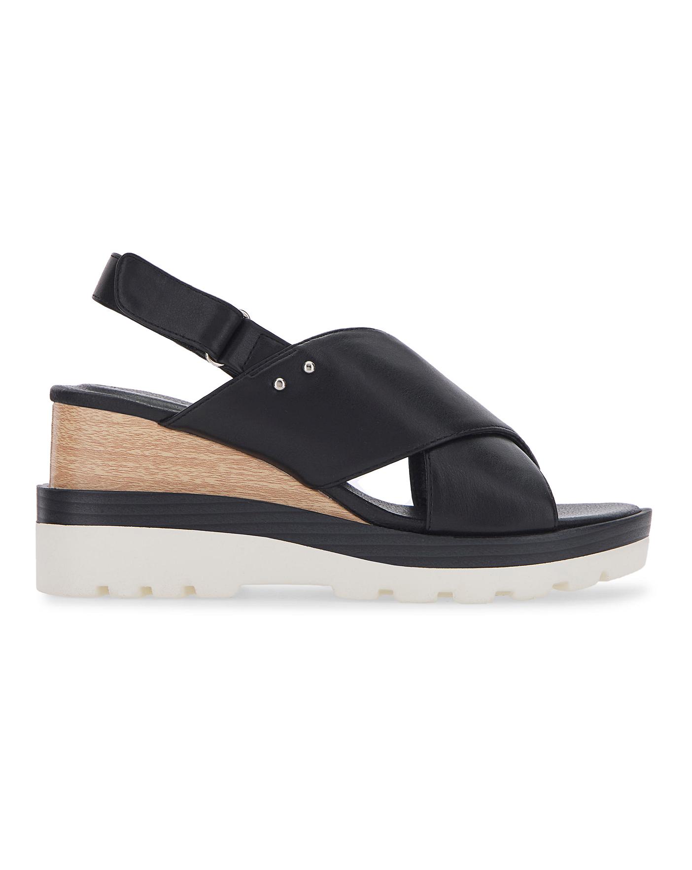 extra wide wedge sandals